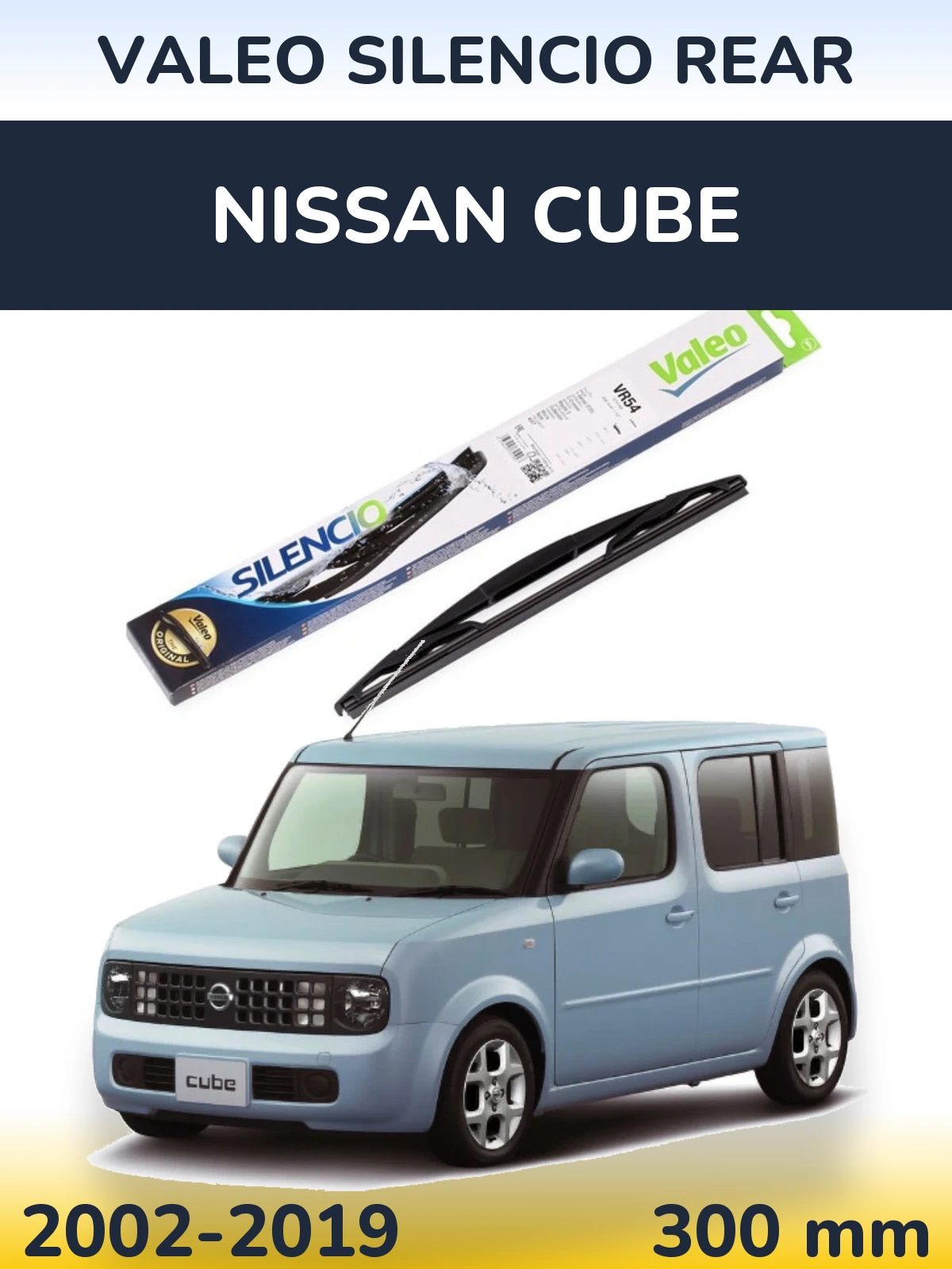 Задний дворник Valeo Silencio Rear 300 мм для Nissan Cube 2002-2019