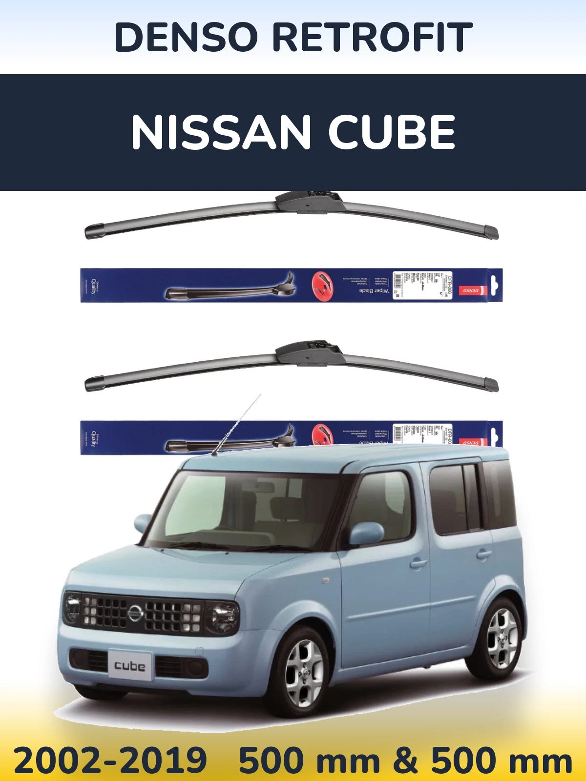 Torkarblad Denso Retrofit för Nissan Cube