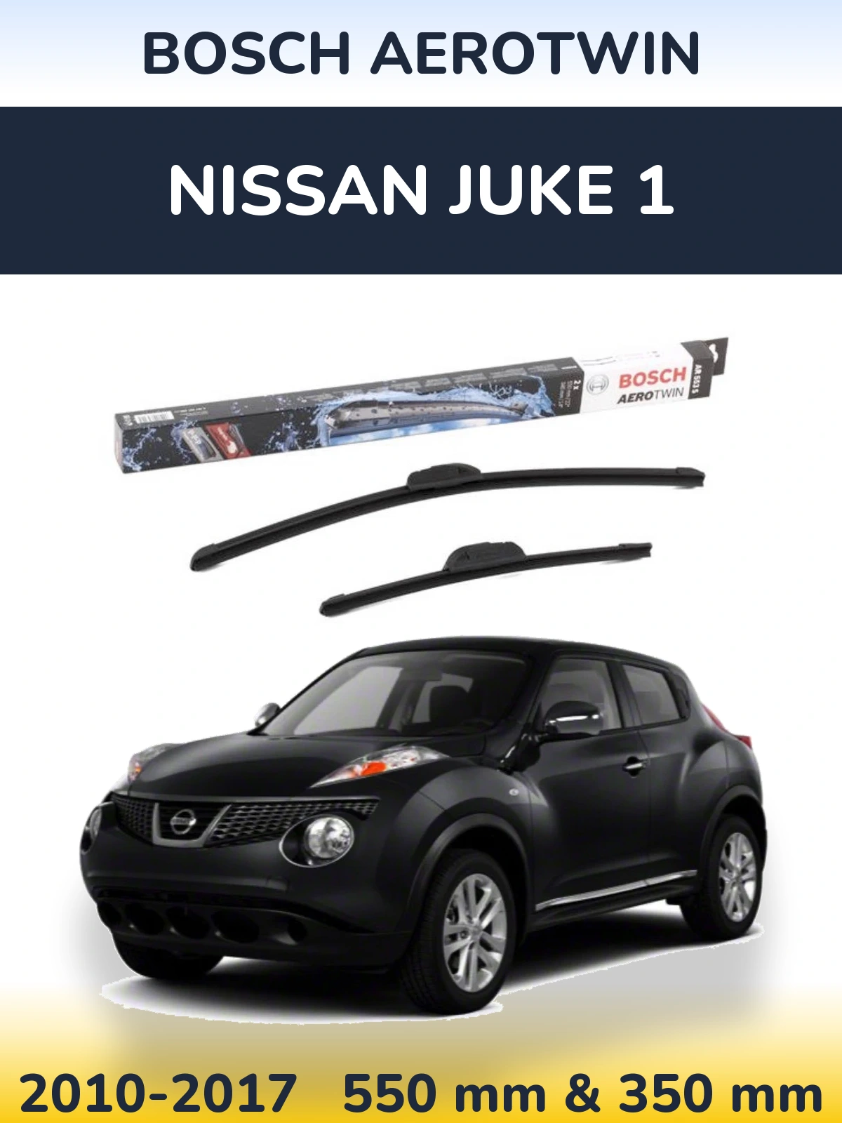 Torkarblad BOSCH AeroTwin för Nissan Juke 1
