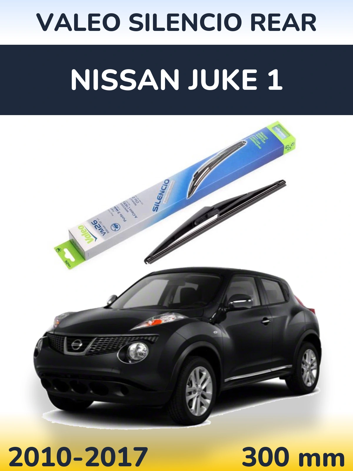 Torkarblad Valeo Silencio Rear för Nissan Juke 1