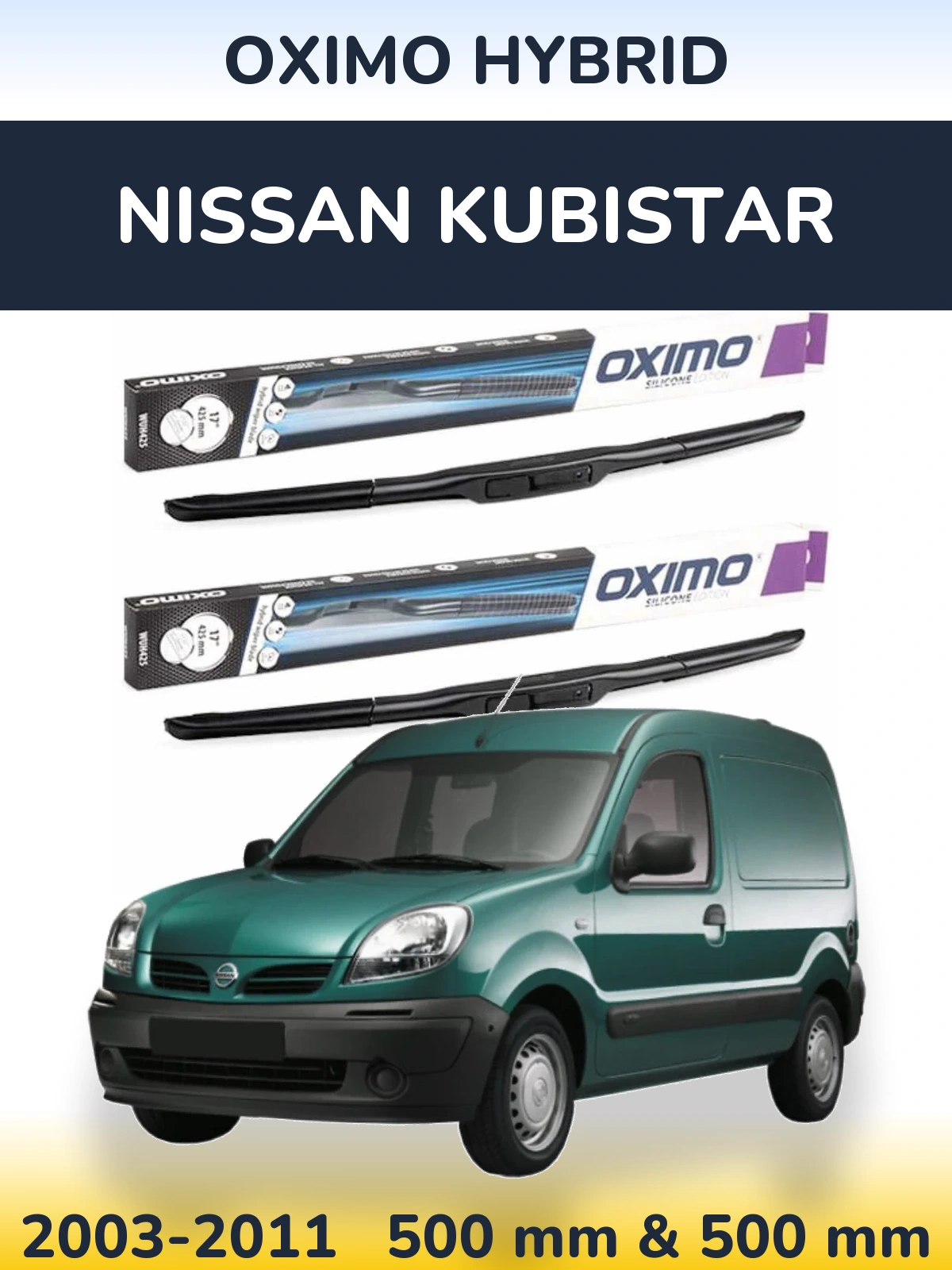 Torkarblad Oximo Hybrid för Nissan Kubistar