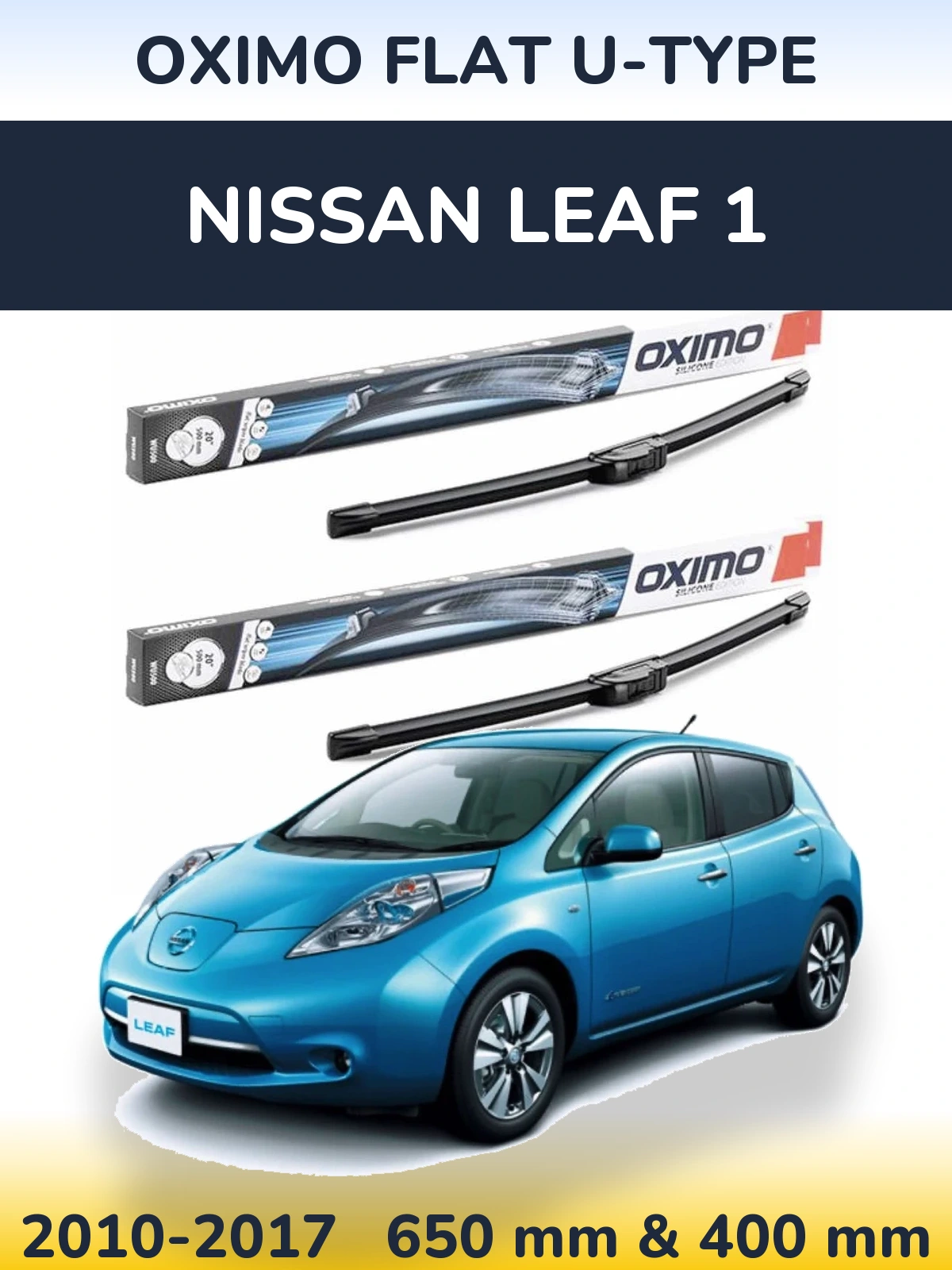 Torkarblad Oximo Flat U-type för Nissan Leaf 1