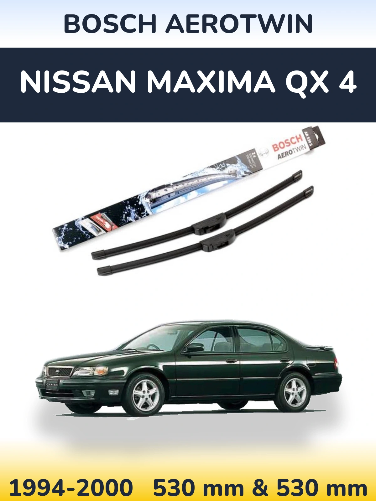 Torkarblad BOSCH AeroTwin för Nissan Maxima QX 4