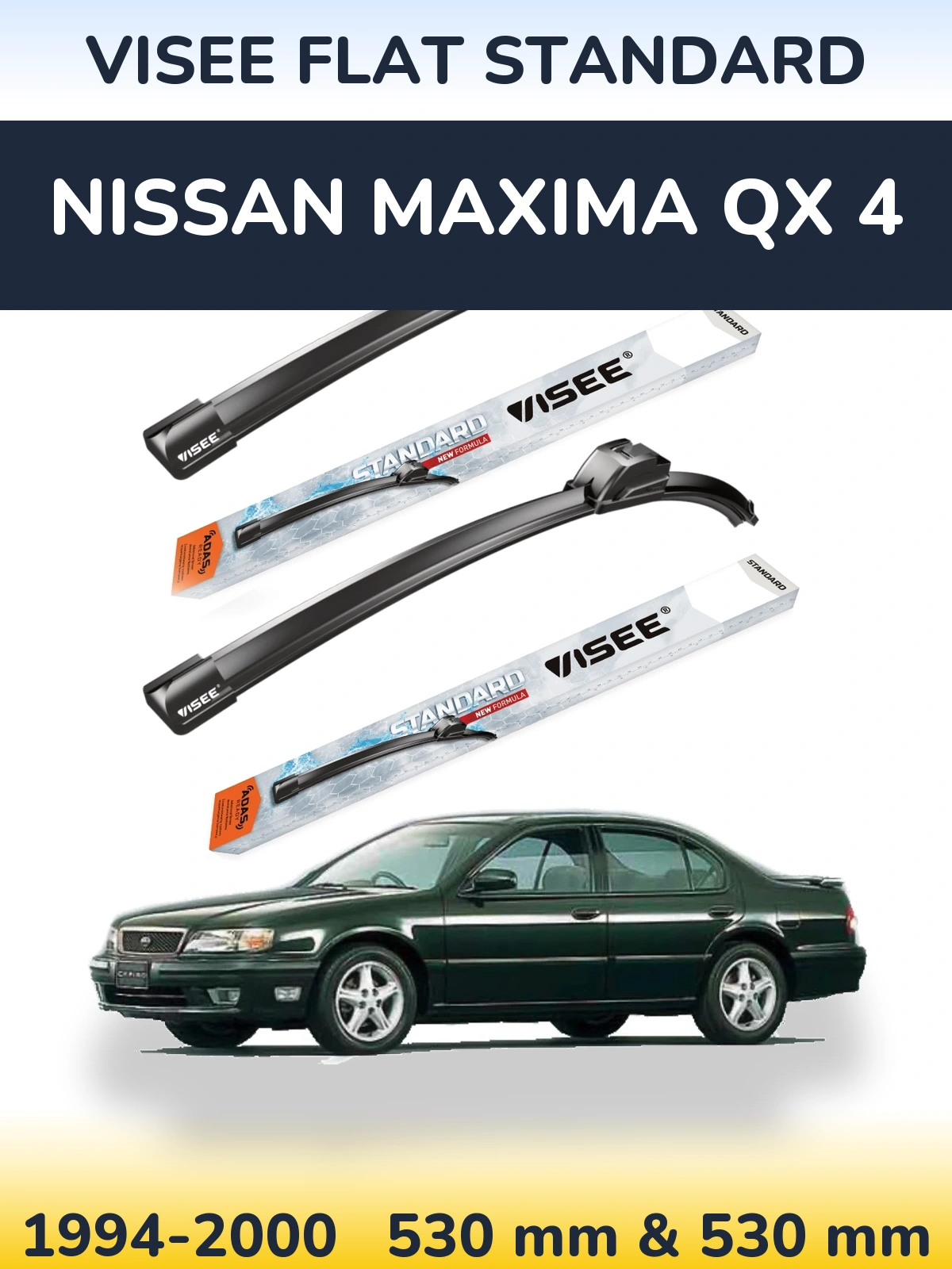 Torkarblad VISEE FLAT STANDARD för Nissan Maxima QX 4