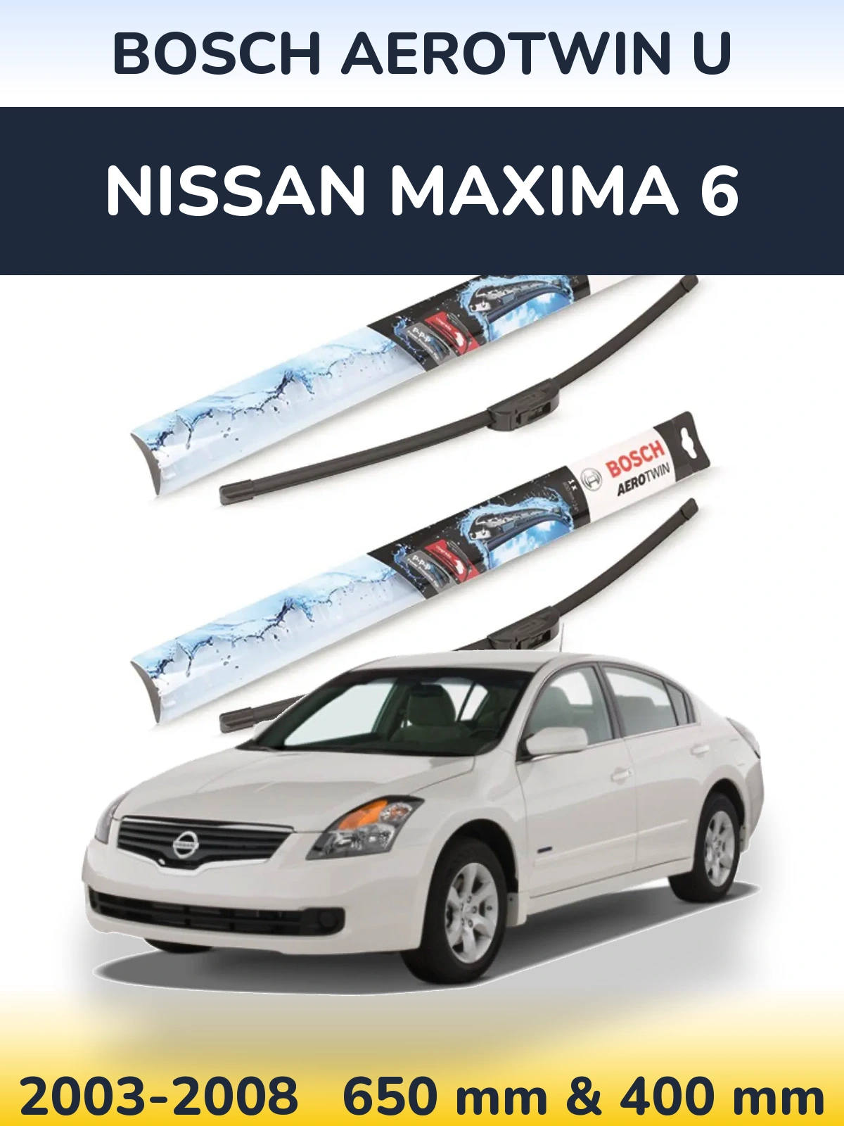 Torkarblad BOSCH AeroTwin U för Nissan Maxima 6