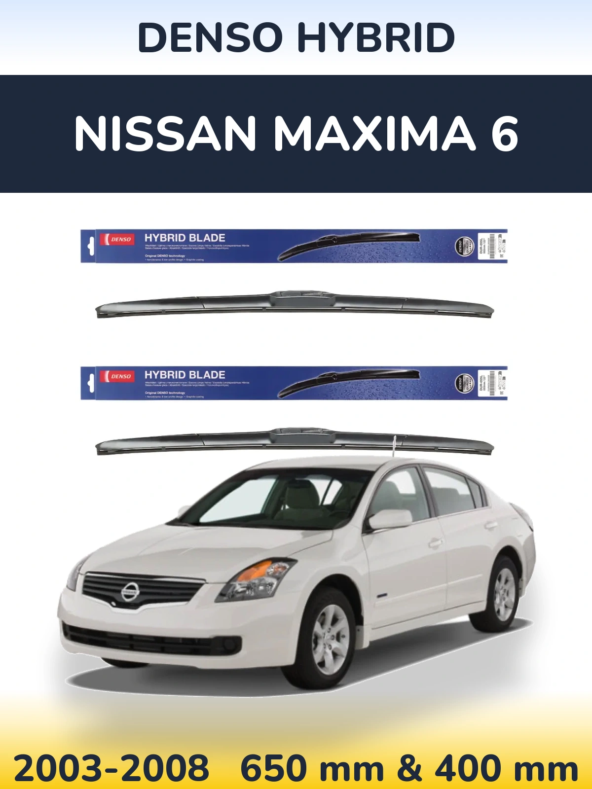 Torkarblad Denso Hybrid för Nissan Maxima 6