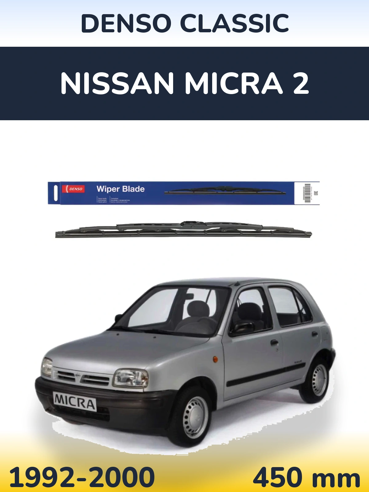 Torkarblad Denso Classic för Nissan Micra 2