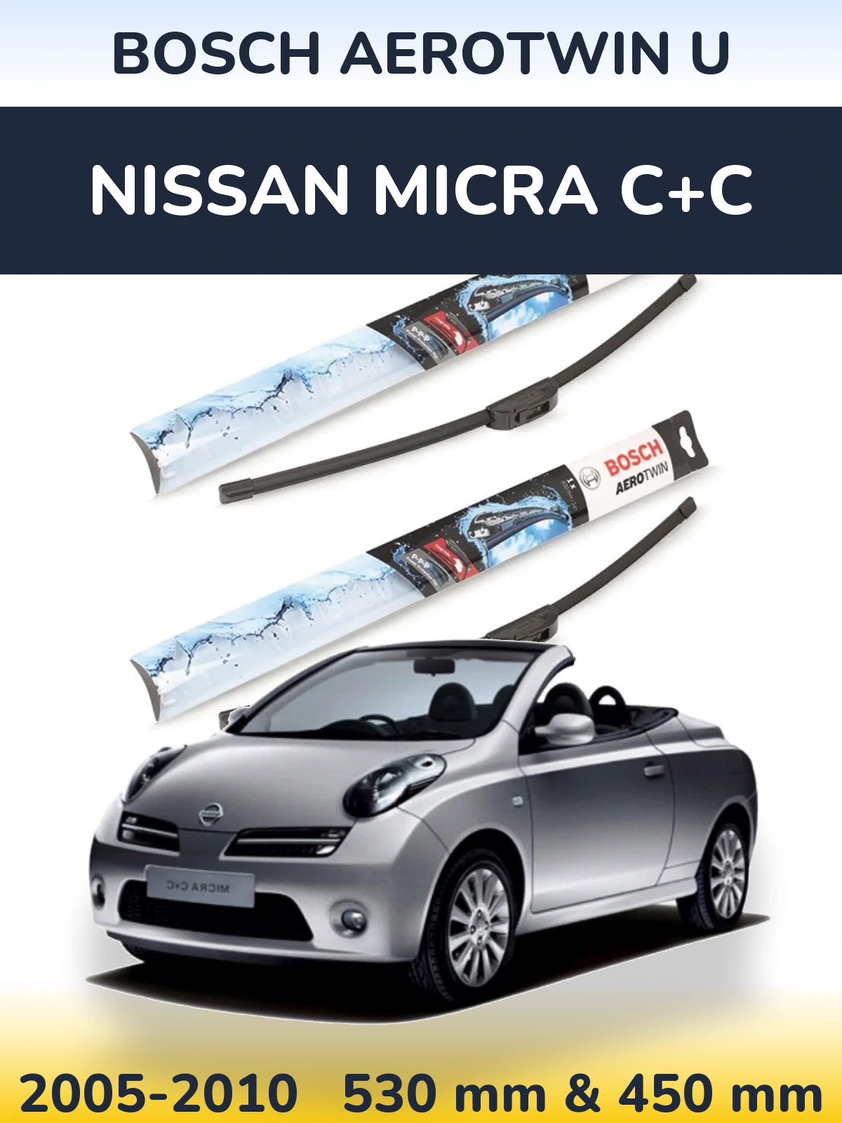 Torkarblad BOSCH AeroTwin U för Nissan Micra C+C