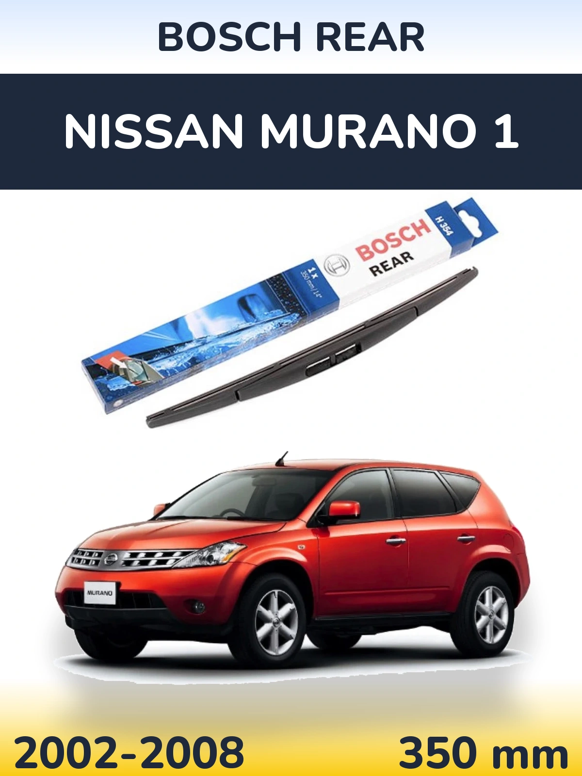 Torkarblad BOSCH Rear för Nissan Murano 1