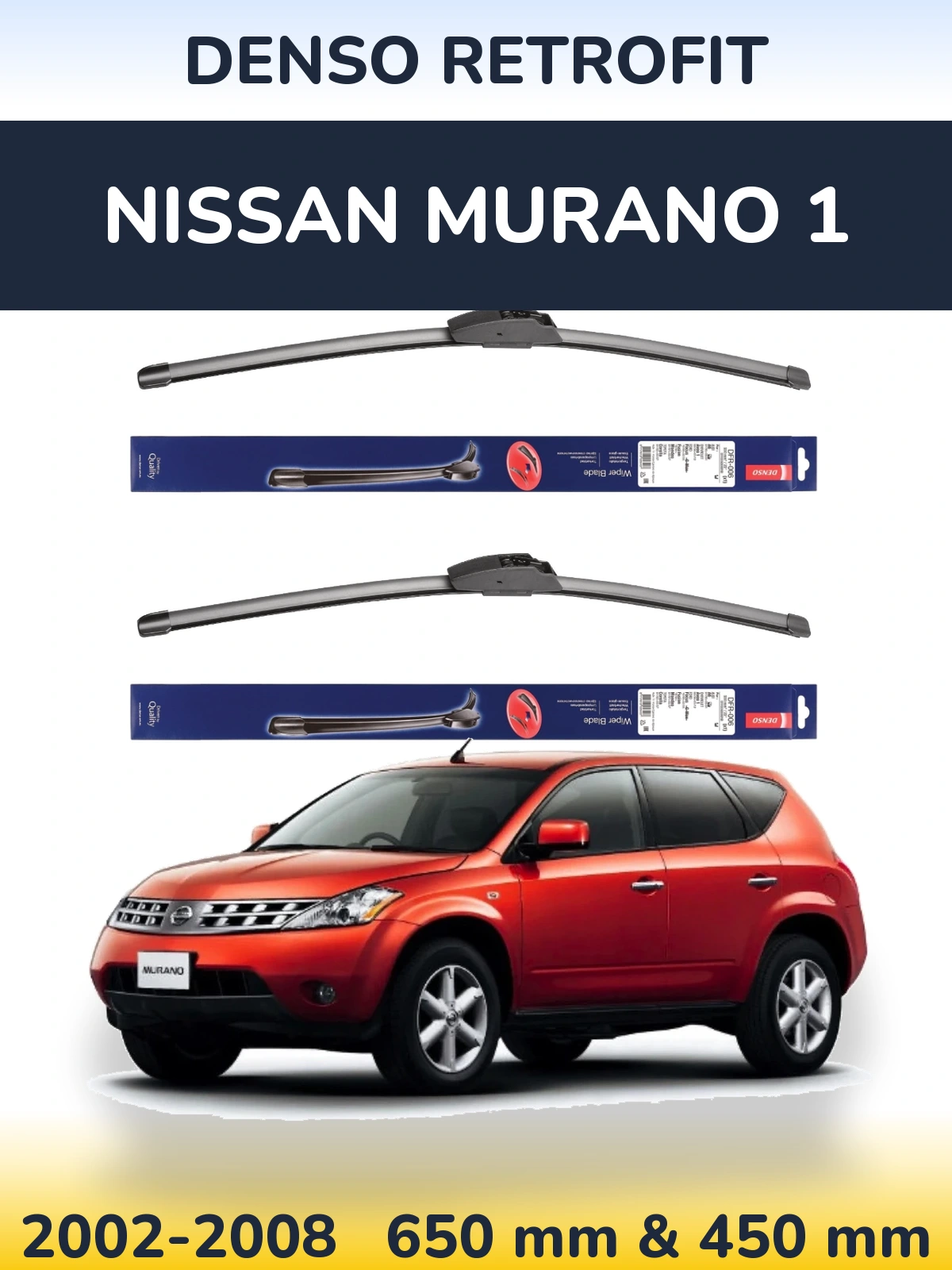 Torkarblad Denso Retrofit för Nissan Murano 1