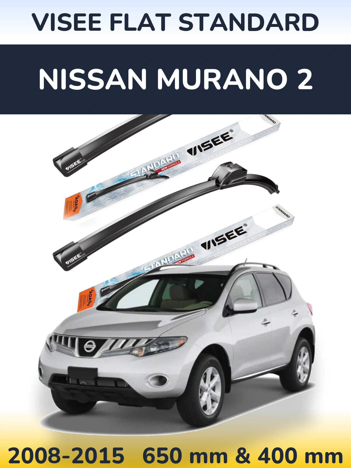 Torkarblad VISEE FLAT STANDARD för Nissan Murano 2