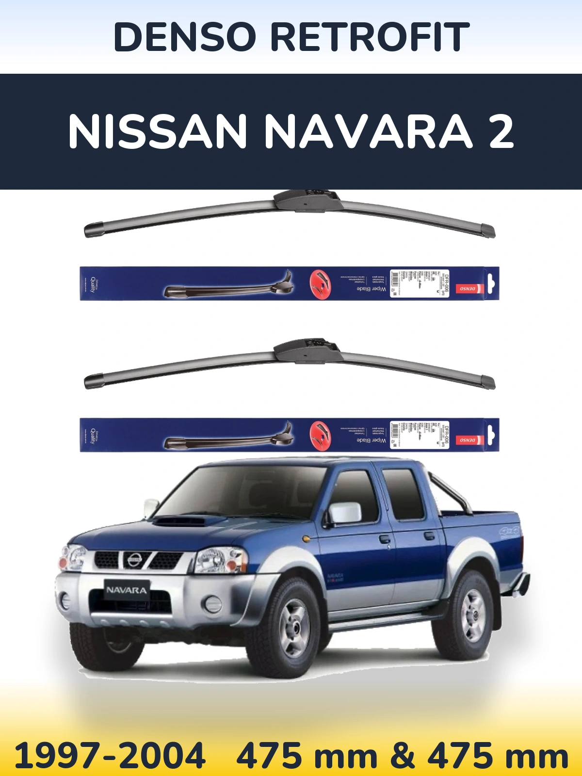 Torkarblad Denso Retrofit för Nissan Navara 2