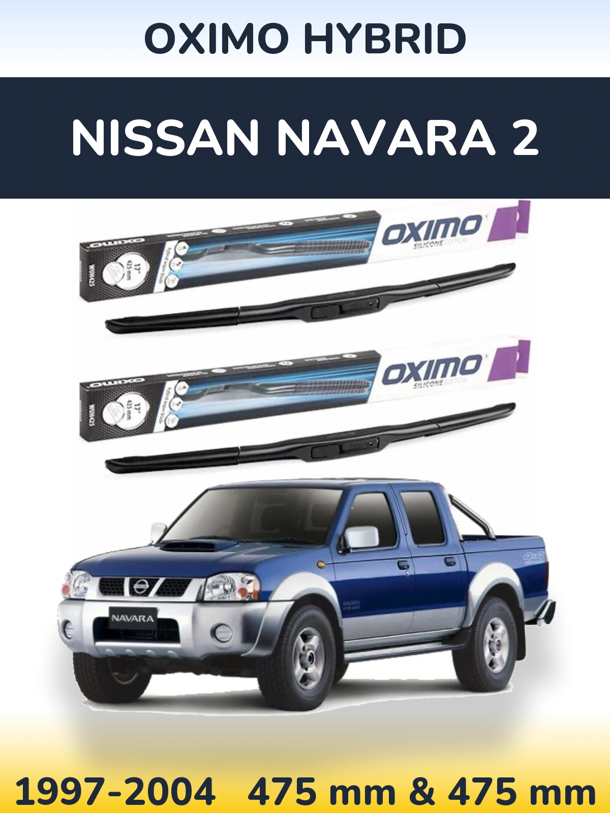 Torkarblad Oximo Hybrid för Nissan Navara 2