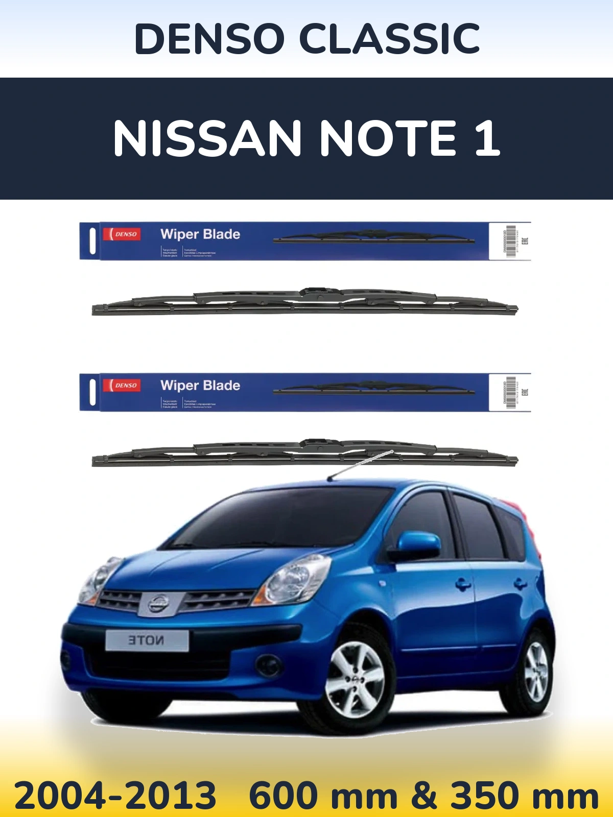 Torkarblad Denso Classic för Nissan Note 1