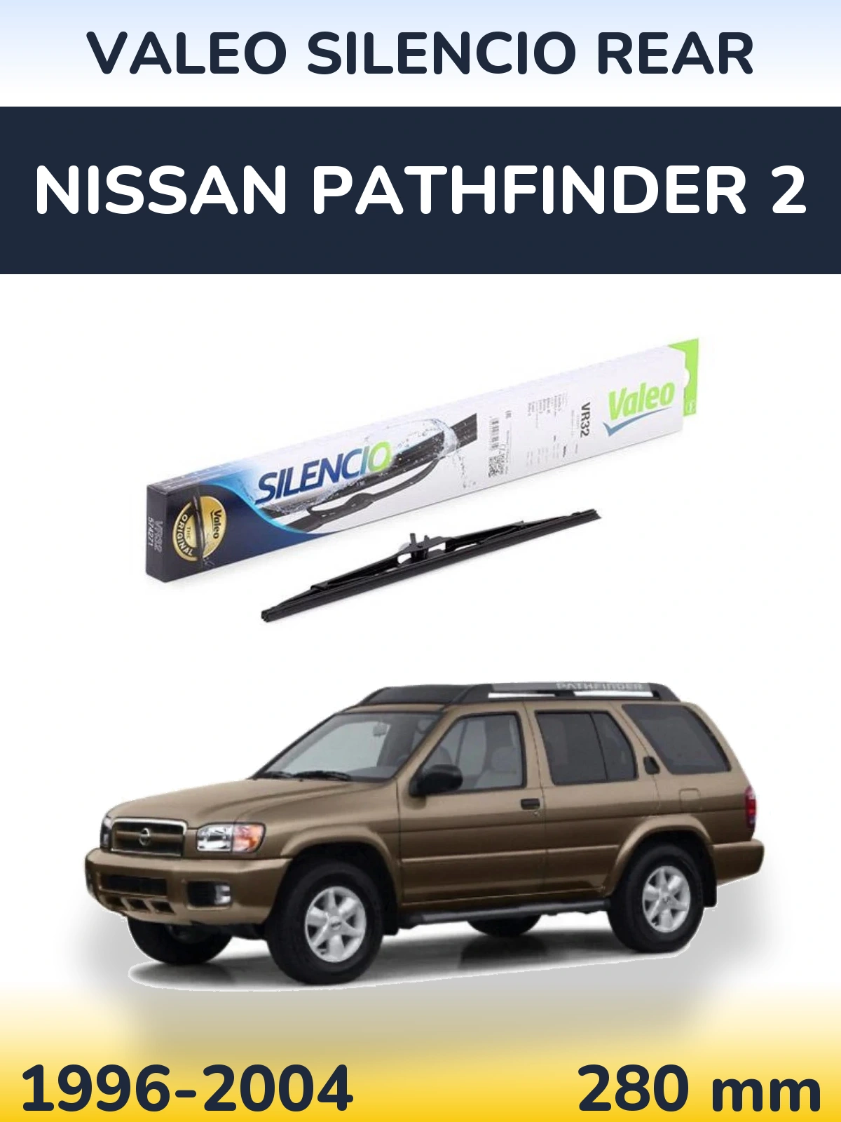 Torkarblad Valeo Silencio Rear för Nissan Pathfinder 2