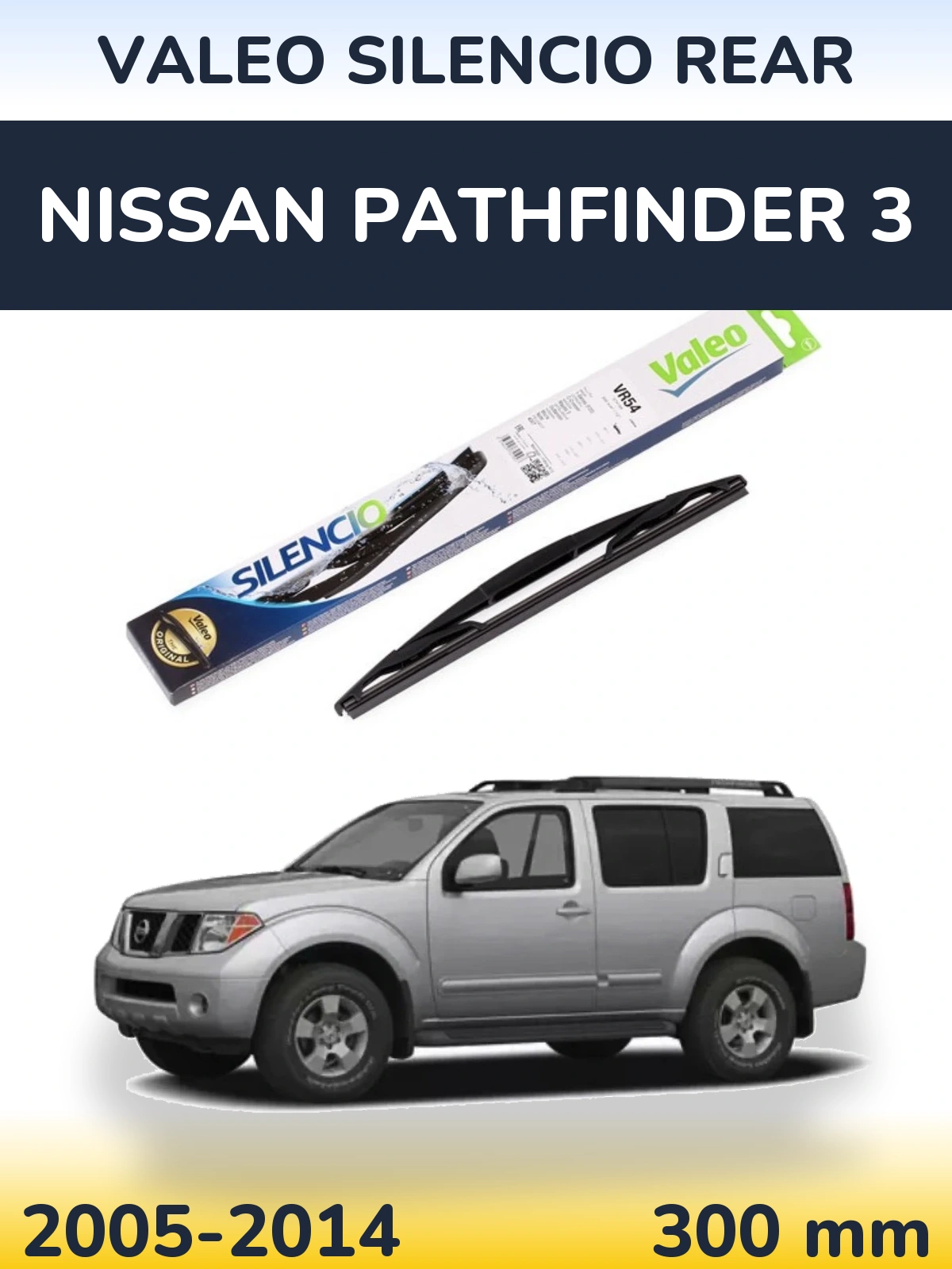 Torkarblad Valeo Silencio Rear för Nissan Pathfinder 3