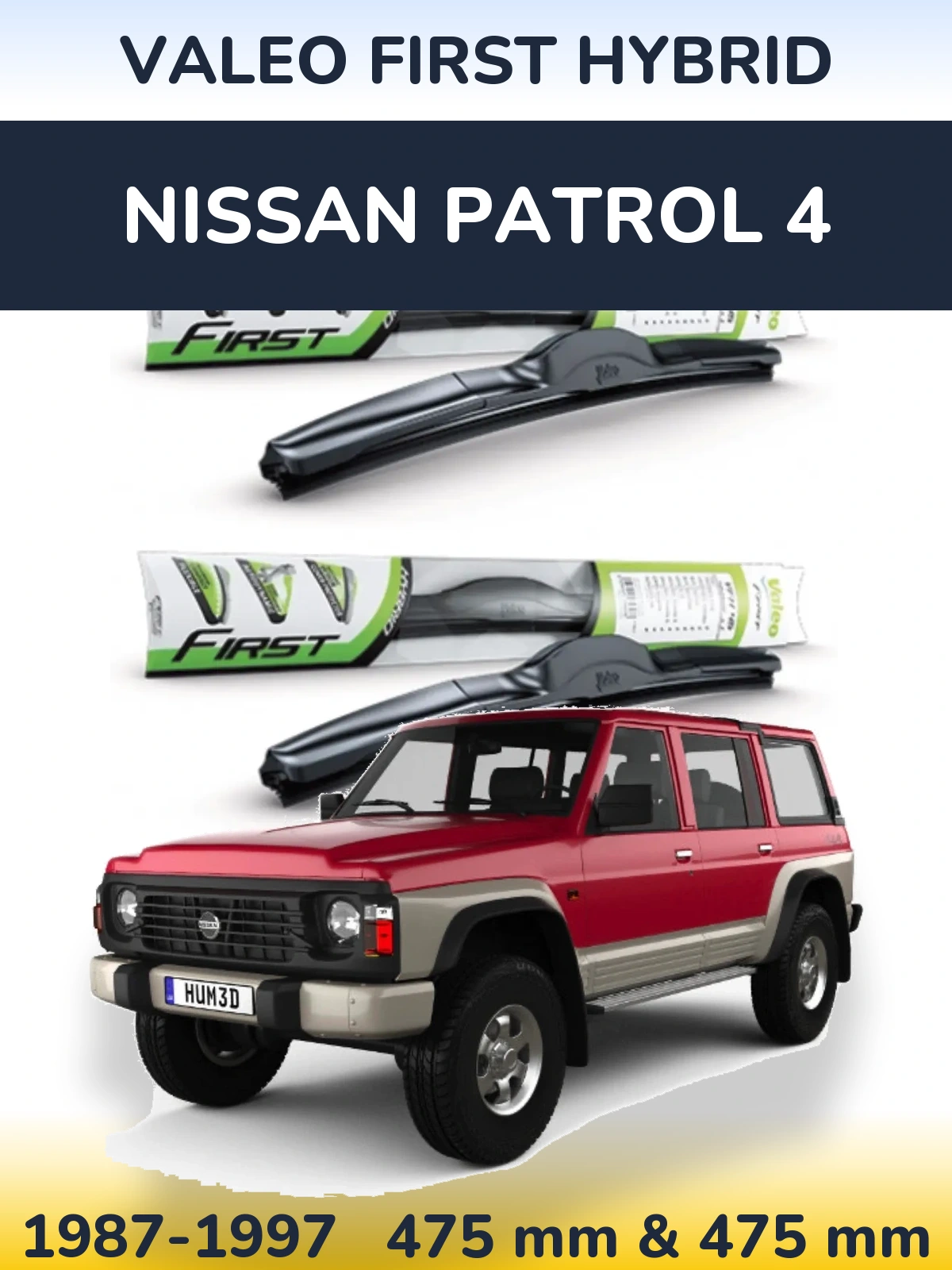 Torkarblad Valeo First Hybrid för Nissan Patrol 4