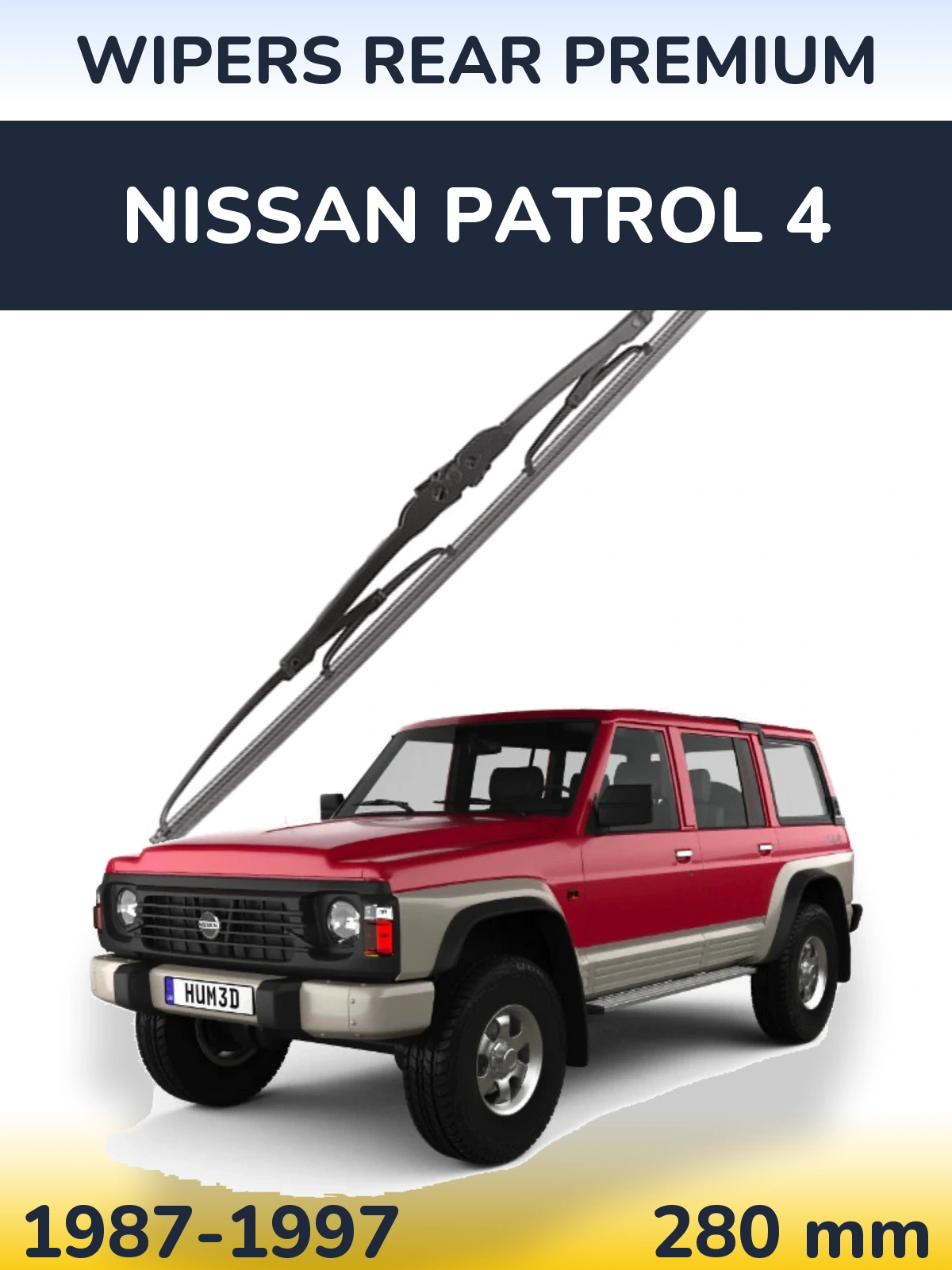 Torkarblad WIPERS REAR PREMIUM för Nissan Patrol 4