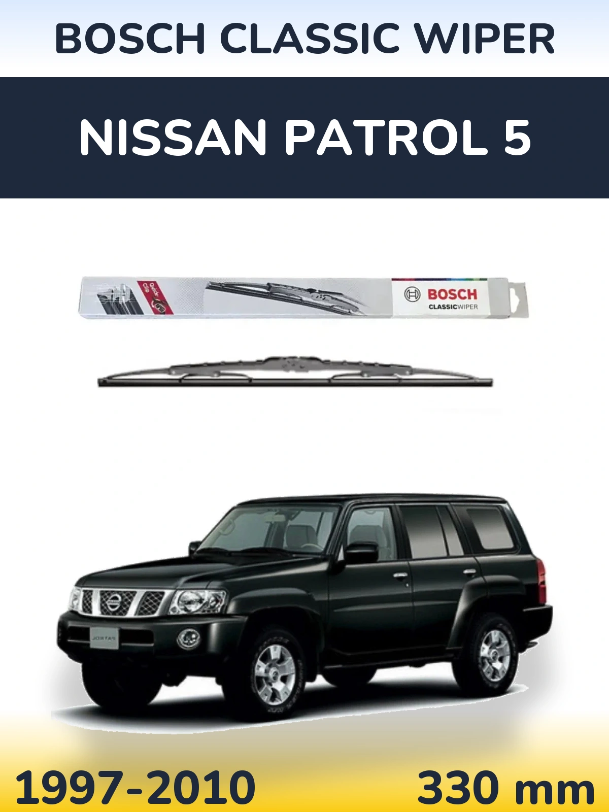 Torkarblad BOSCH Classic Wiper för Nissan Patrol 5