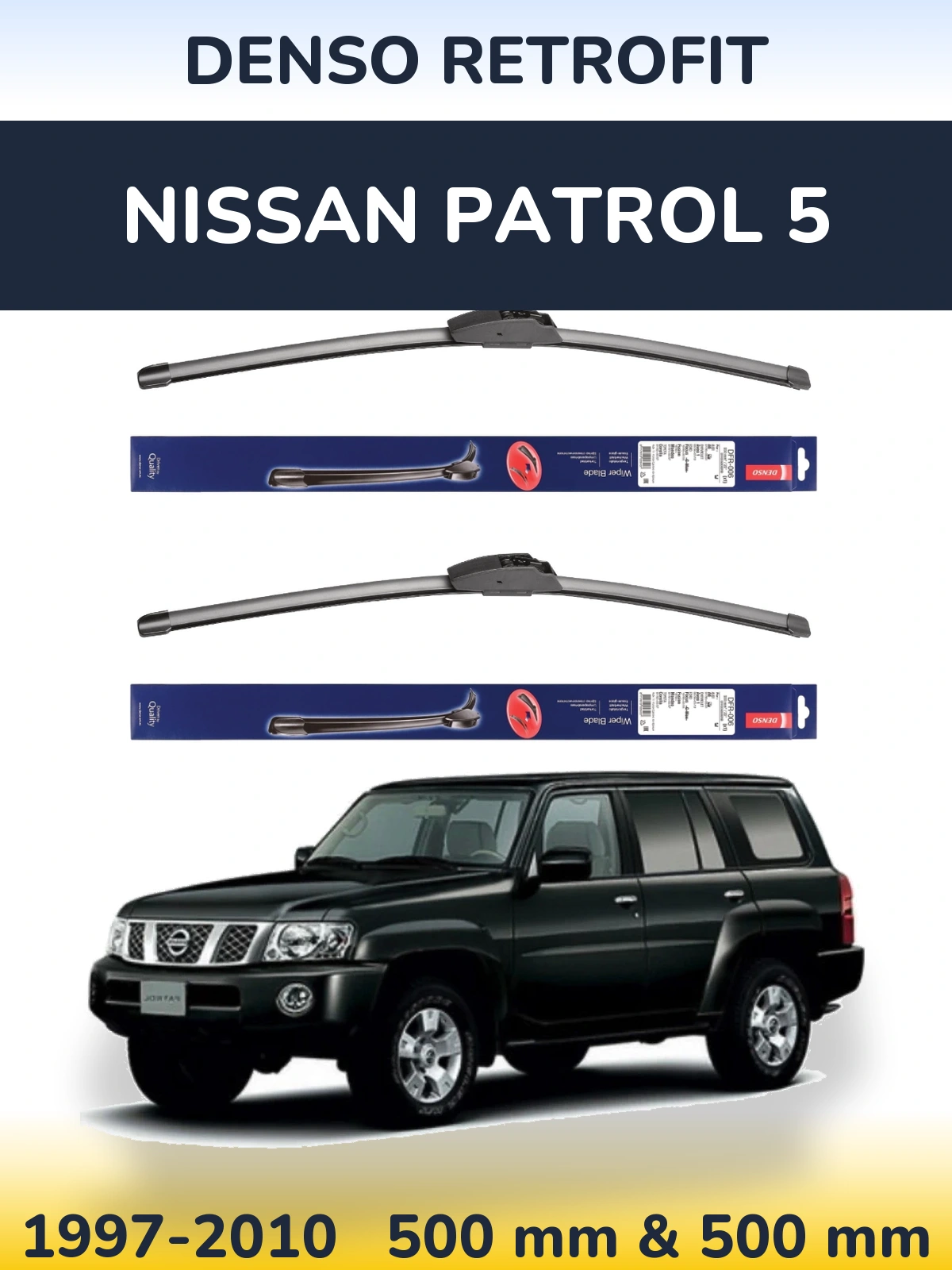 Torkarblad Denso Retrofit för Nissan Patrol 5