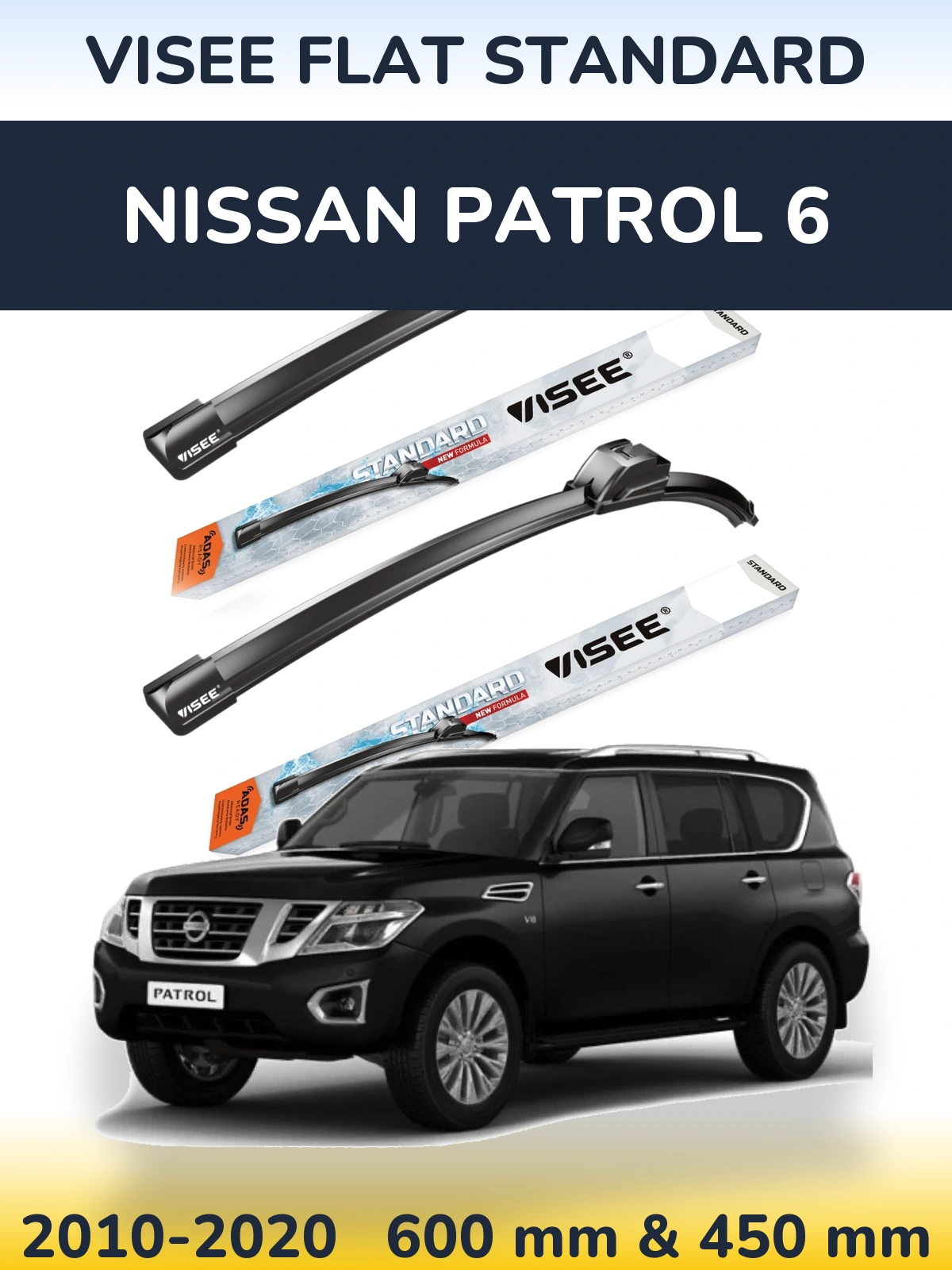 Torkarblad VISEE FLAT STANDARD för Nissan Patrol 6