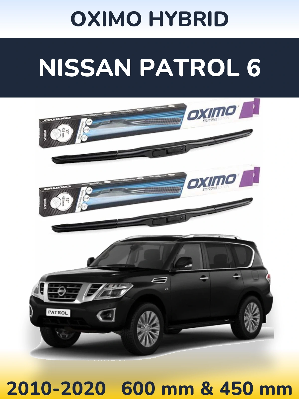 Torkarblad Oximo Hybrid för Nissan Patrol 6