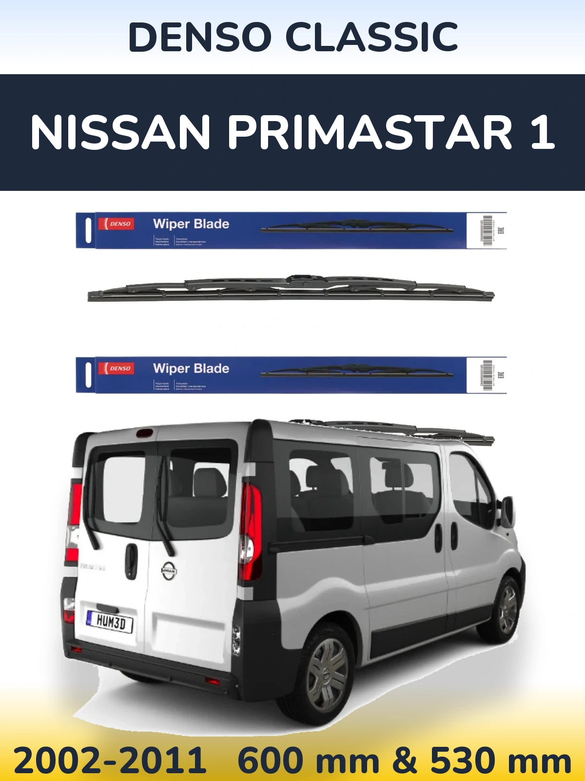 Torkarblad Denso Classic för Nissan Primastar 1