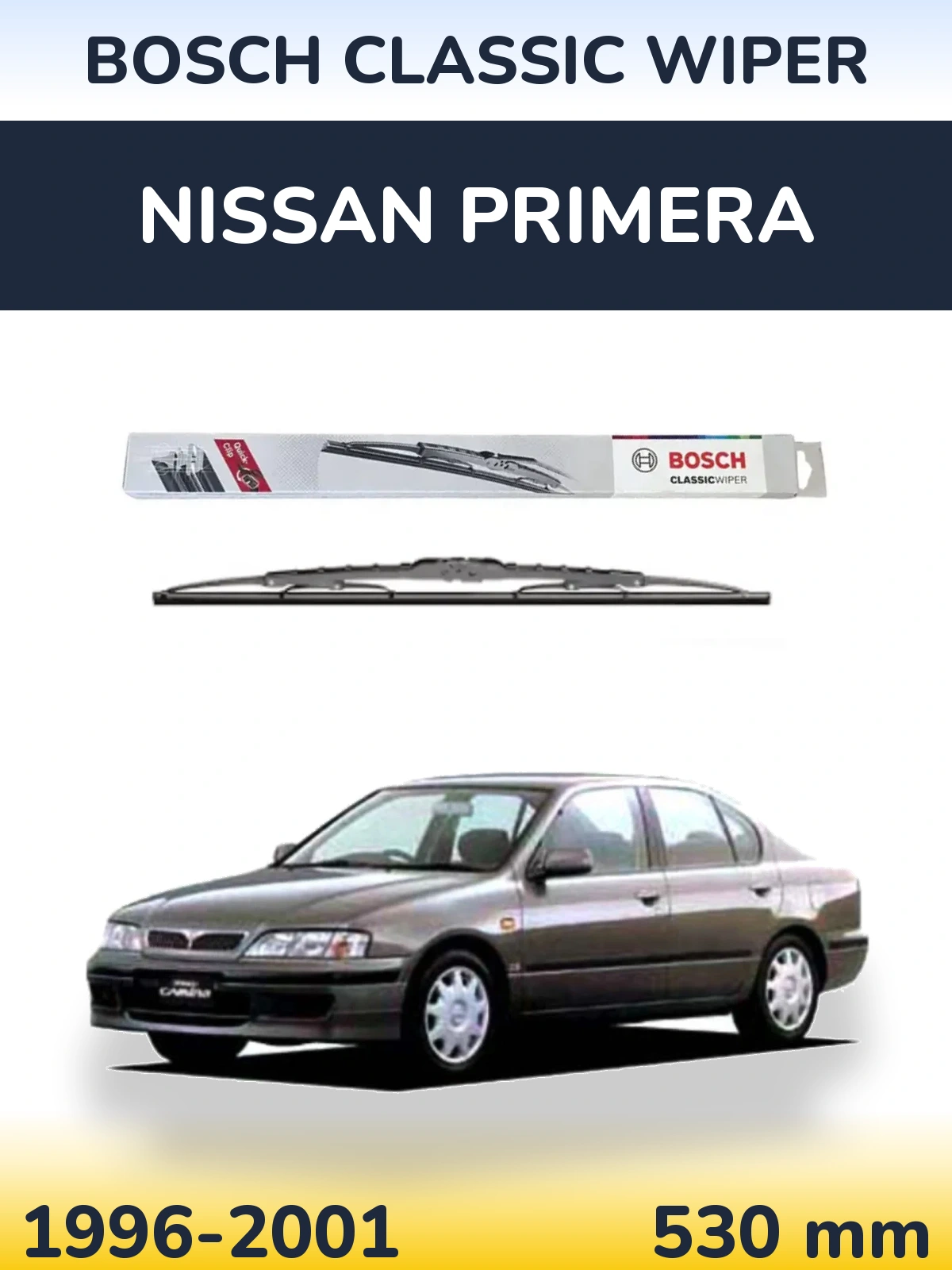Torkarblad BOSCH Classic Wiper för Nissan Primera