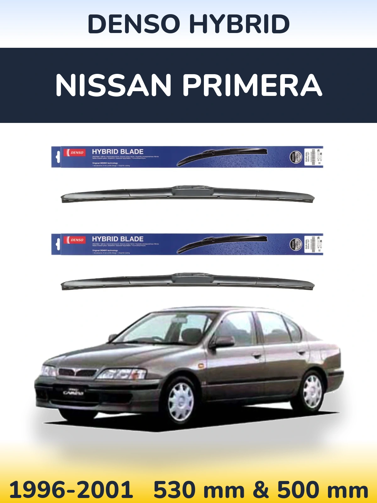Torkarblad Denso Hybrid för Nissan Primera