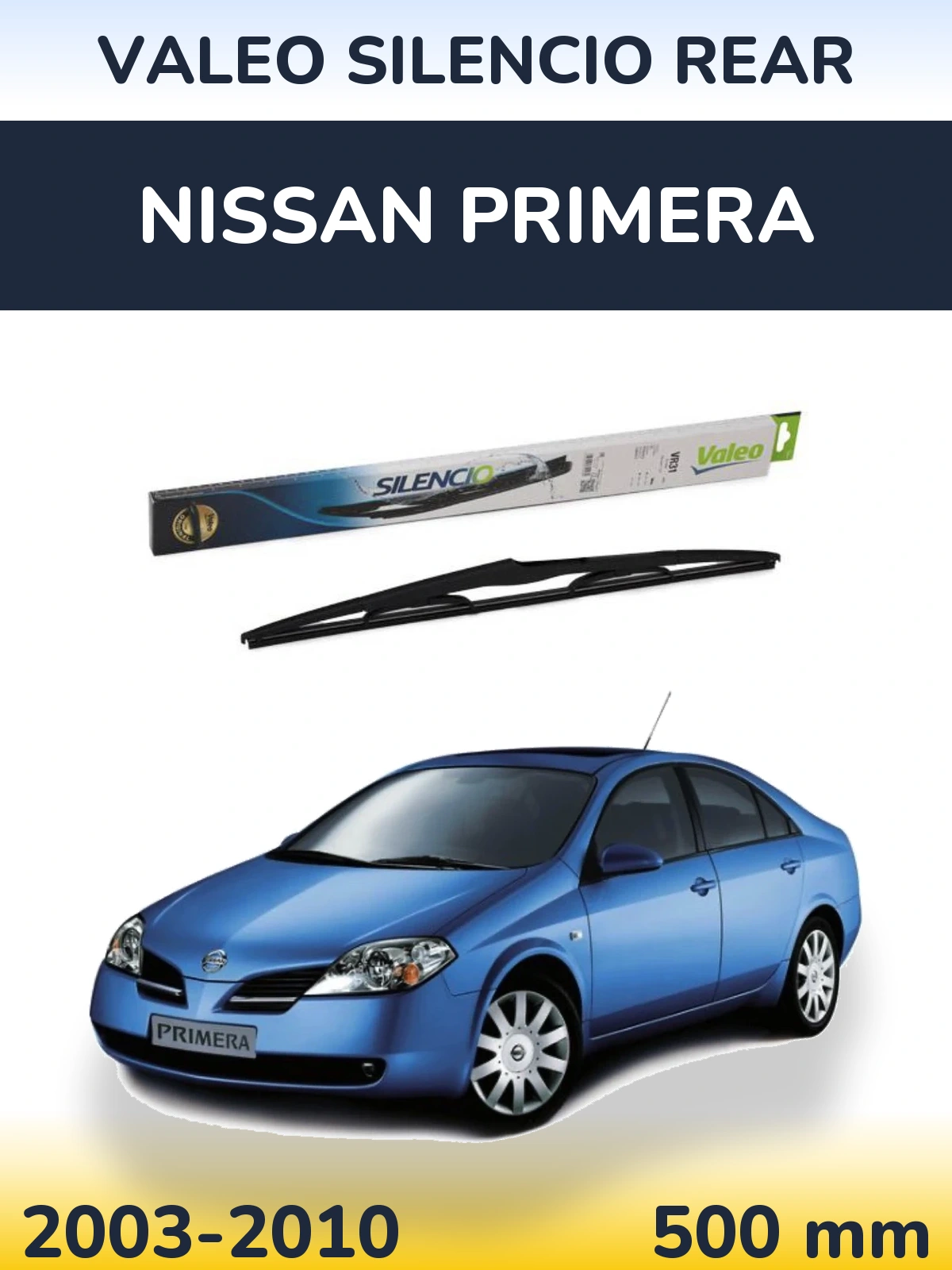Torkarblad Valeo Silencio Rear för Nissan Primera