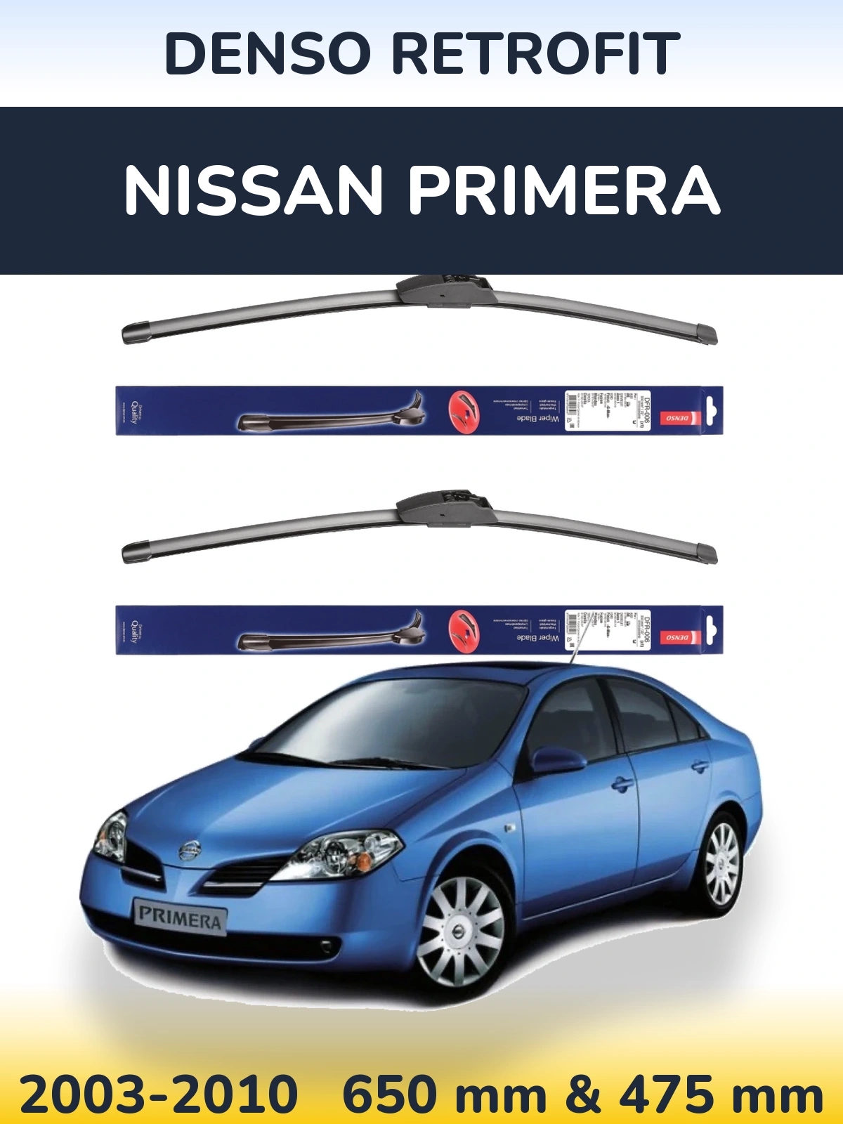 Torkarblad Denso Retrofit för Nissan Primera