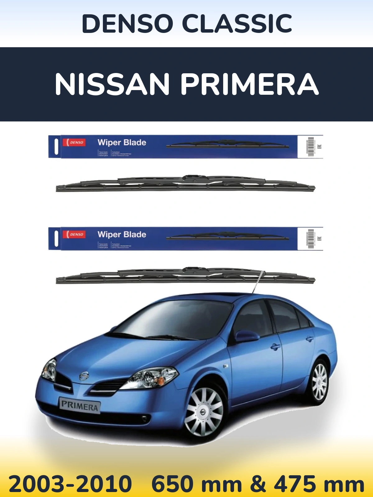 Torkarblad Denso Classic för Nissan Primera