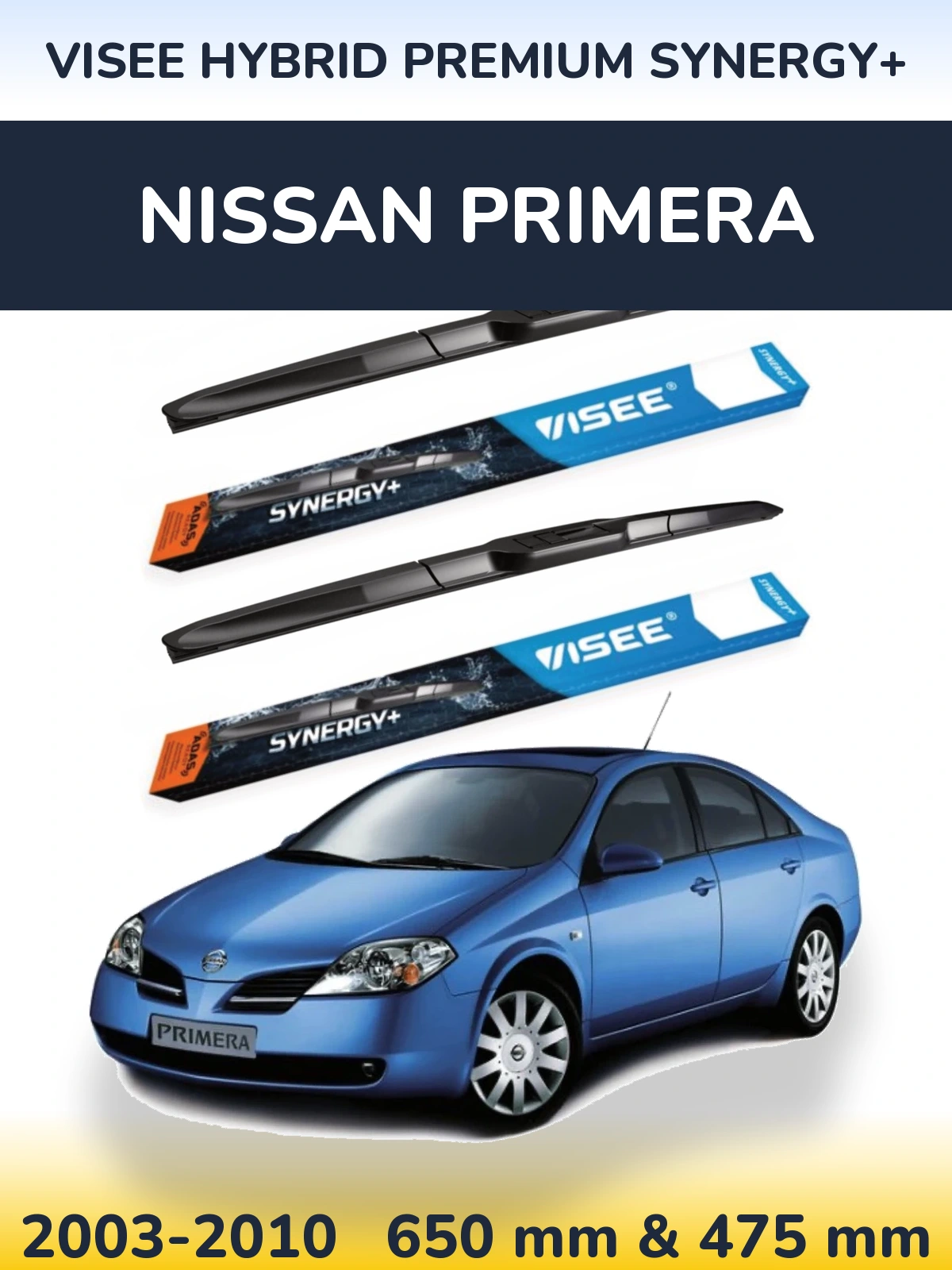 Torkarblad VISEE HYBRID PREMIUM SYNERGY+ för Nissan Primera