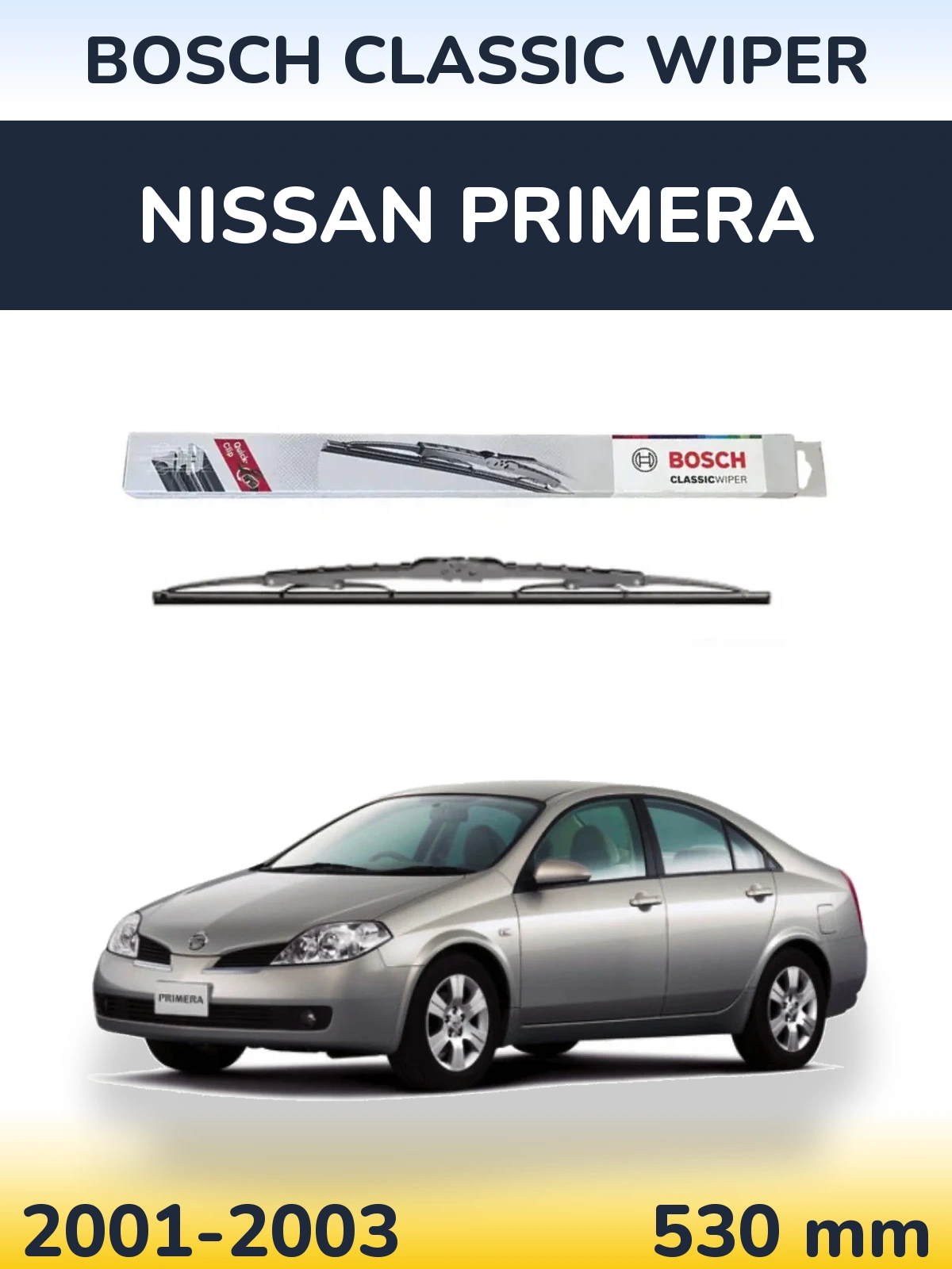 Torkarblad BOSCH Classic Wiper för Nissan Primera