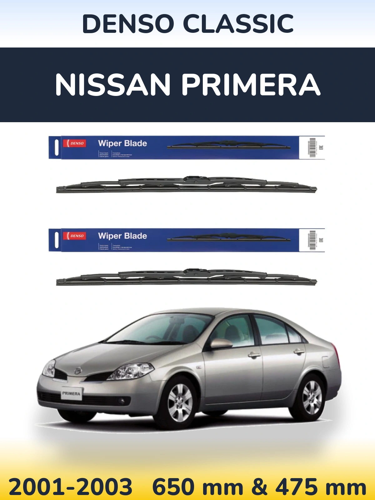 Torkarblad Denso Classic för Nissan Primera