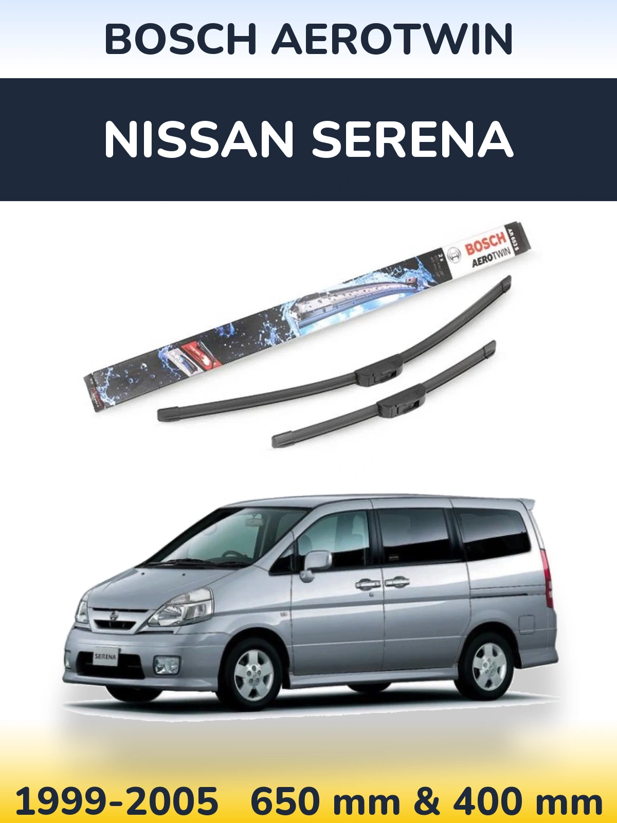 Torkarblad BOSCH AeroTwin för Nissan Serena
