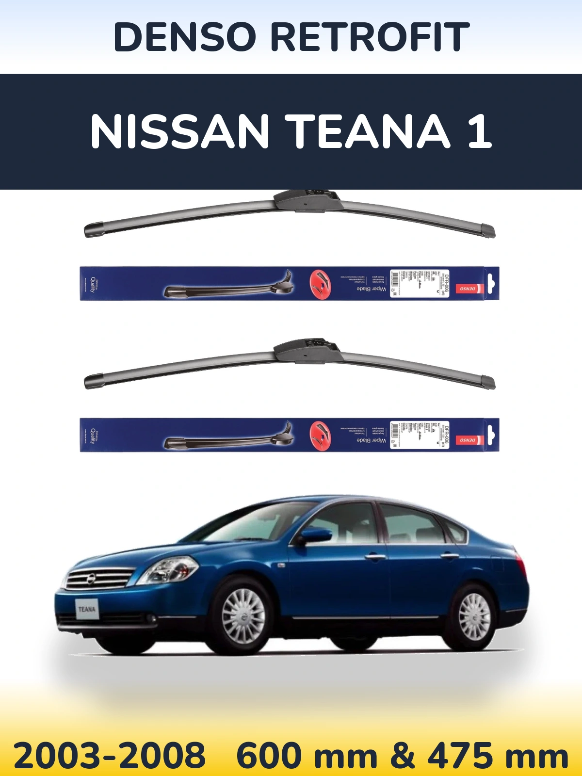 Torkarblad Denso Retrofit för Nissan Teana 1