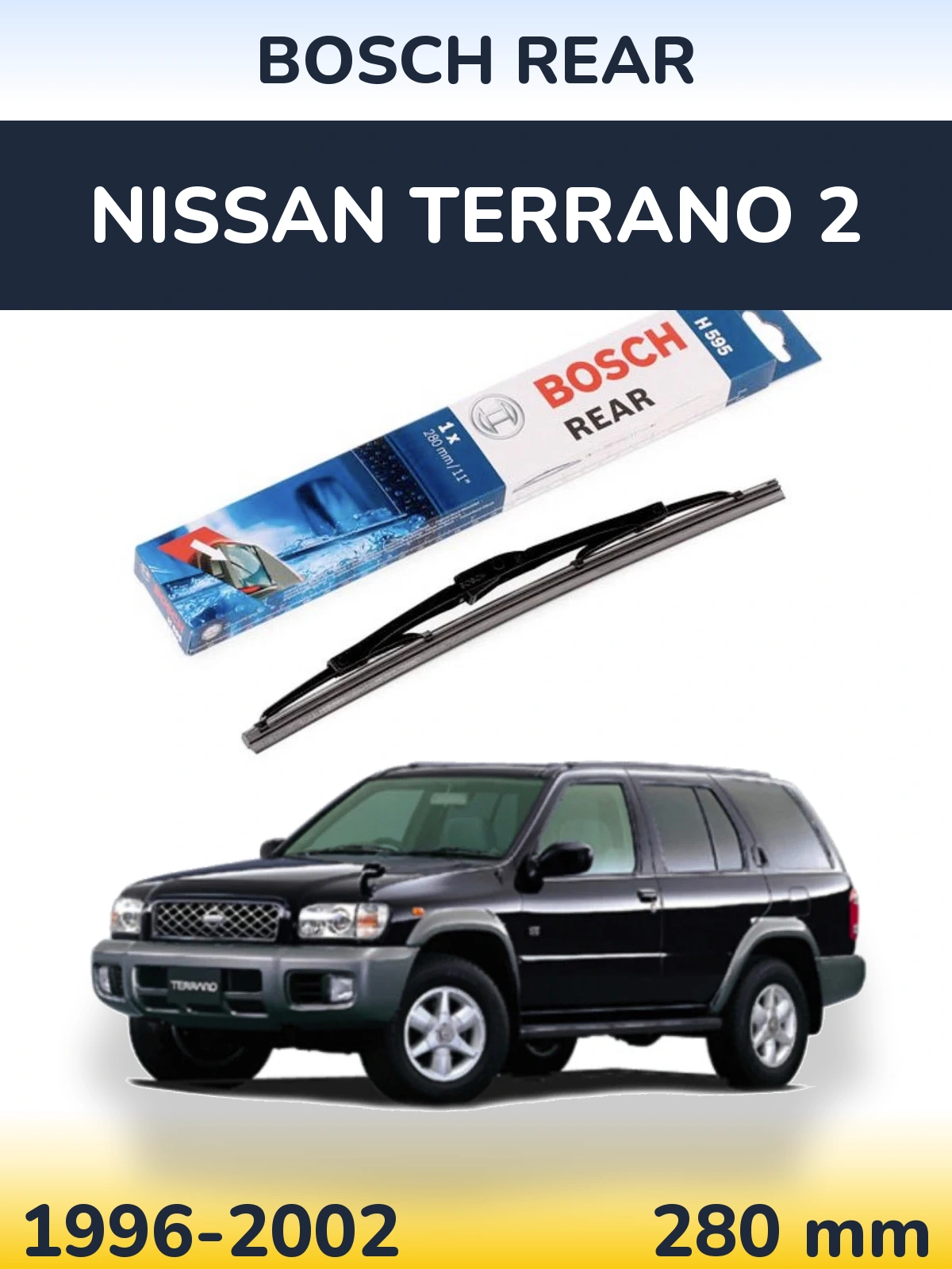 Torkarblad BOSCH Rear för Nissan Terrano 2