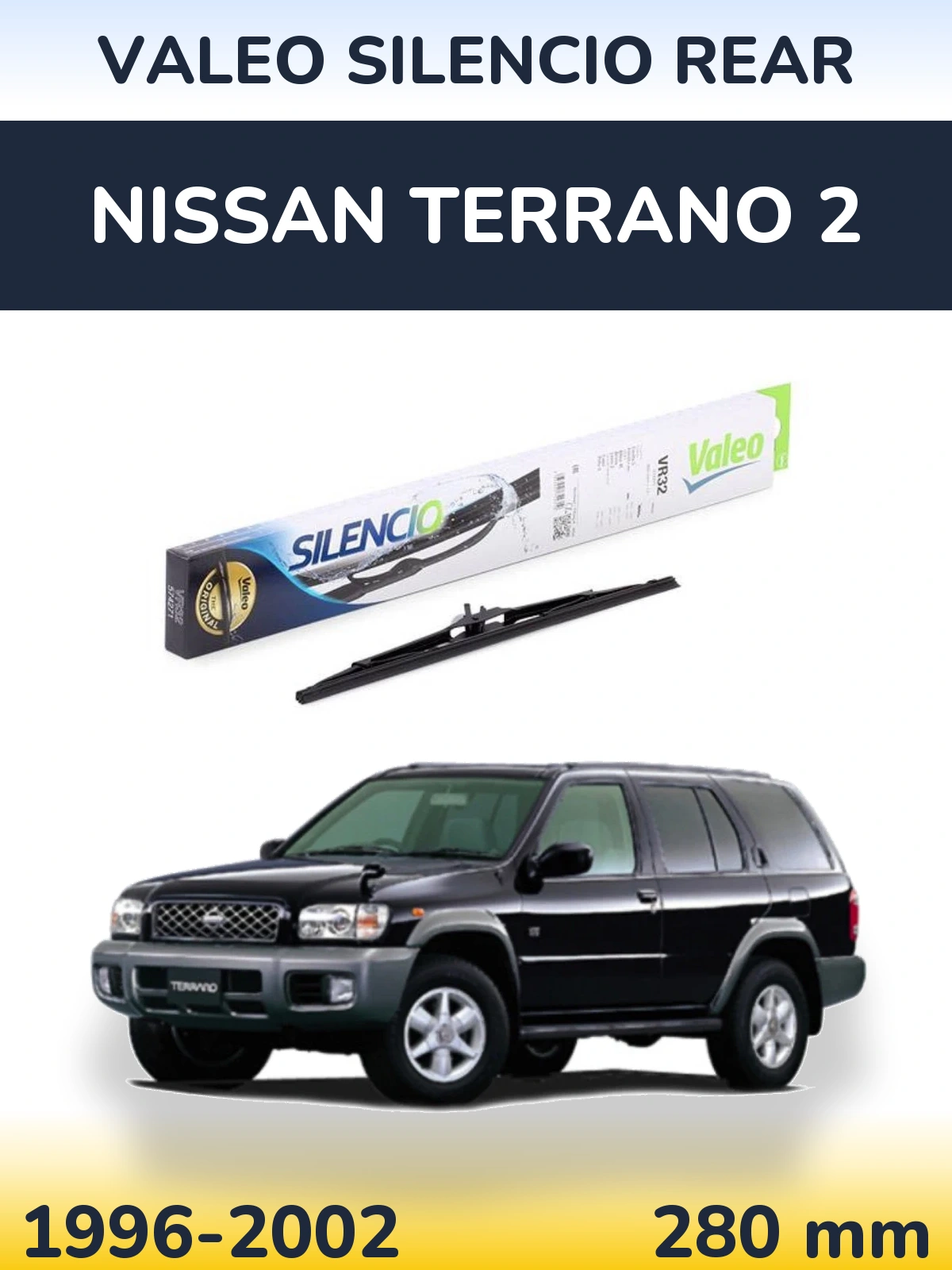 Torkarblad Valeo Silencio Rear för Nissan Terrano 2