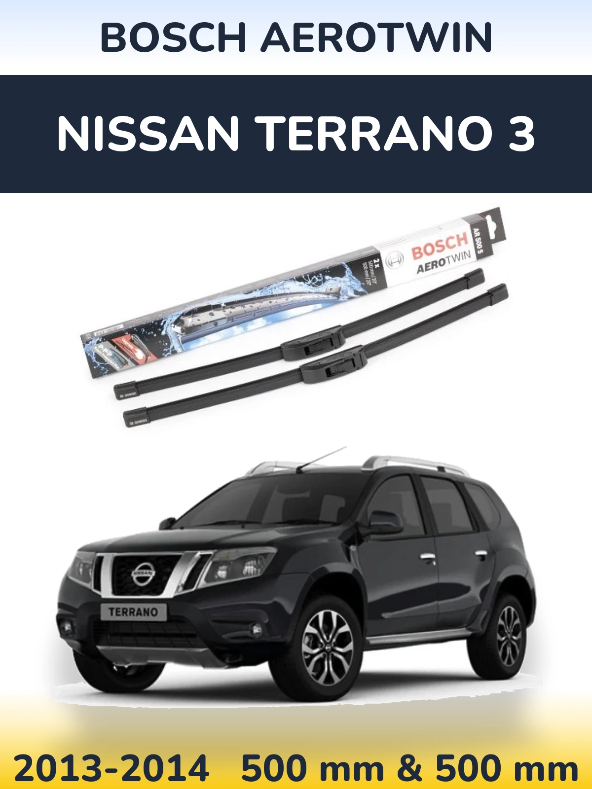 Torkarblad BOSCH AeroTwin för Nissan Terrano 3