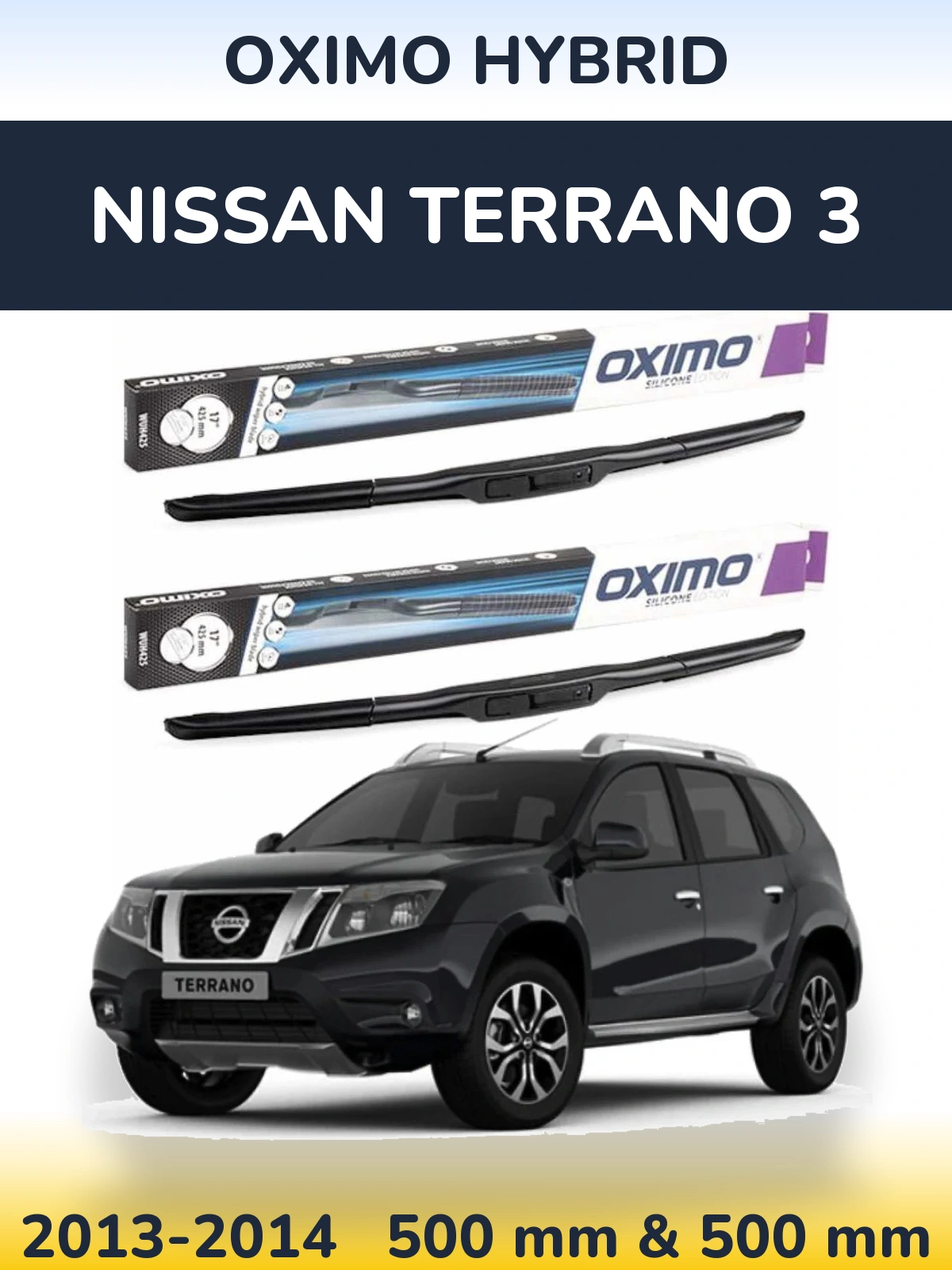 Torkarblad Oximo Hybrid för Nissan Terrano 3