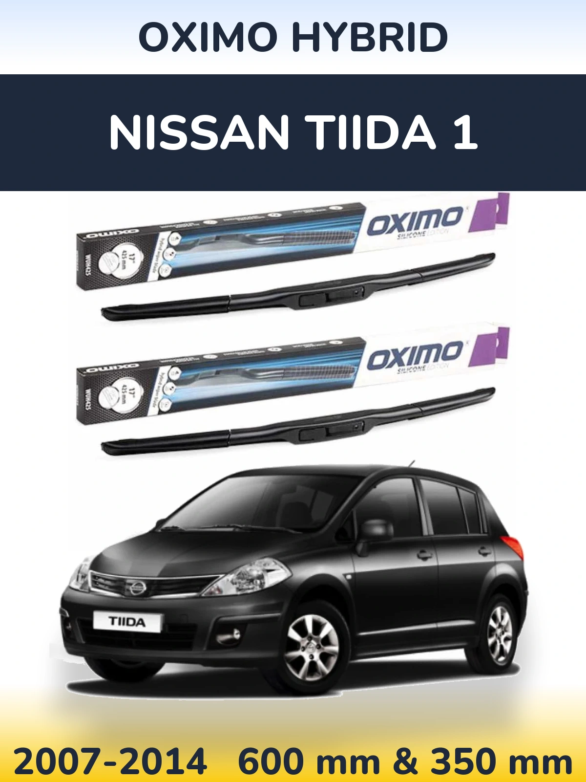 Torkarblad Oximo Hybrid för Nissan Tiida 1