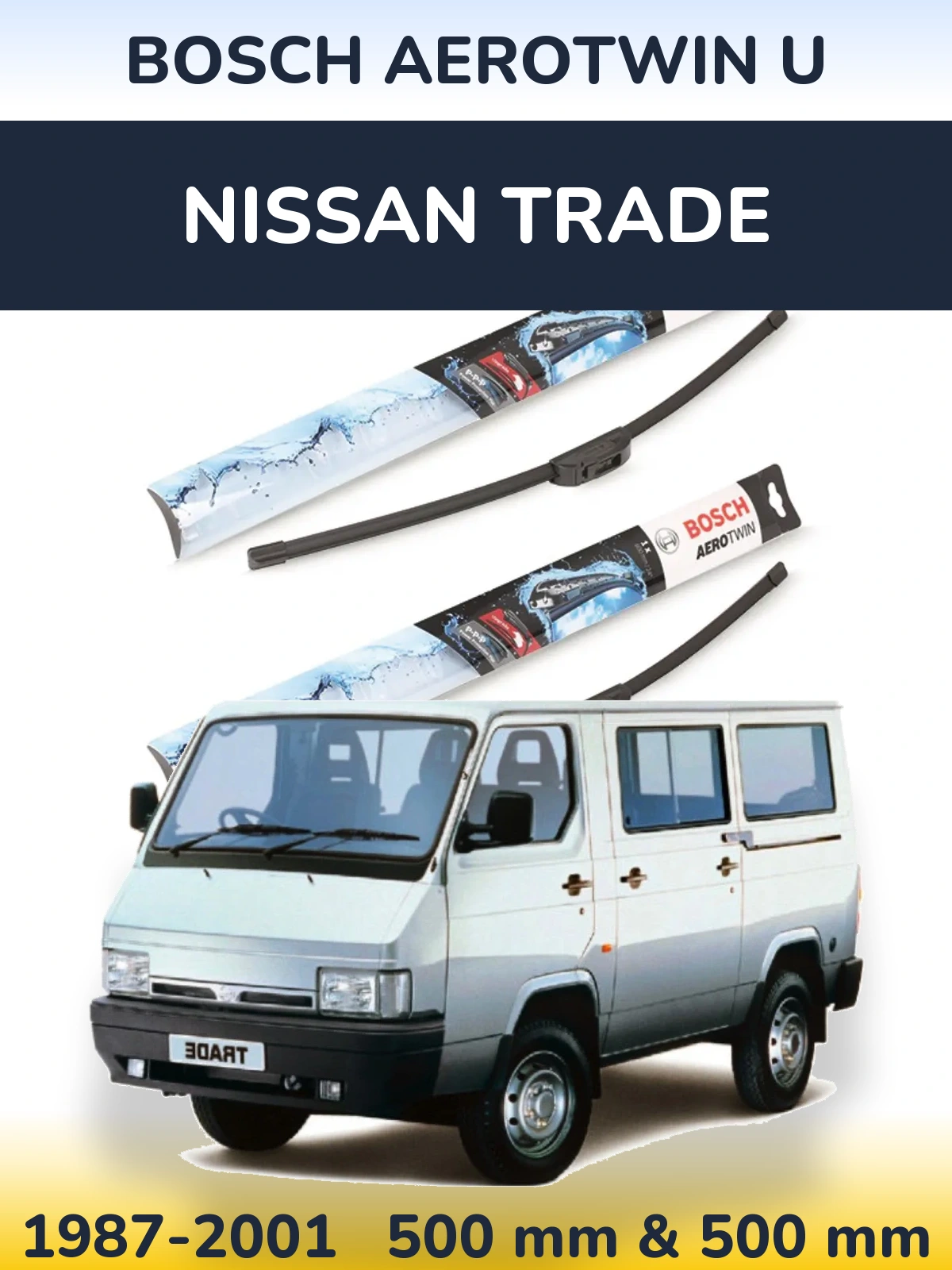 Torkarblad BOSCH AeroTwin U för Nissan Trade