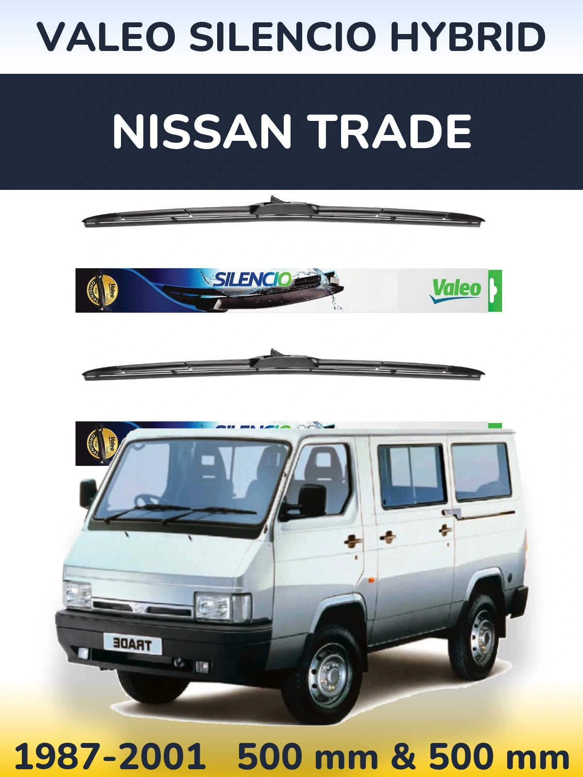 Torkarblad Valeo Silencio Hybrid för Nissan Trade