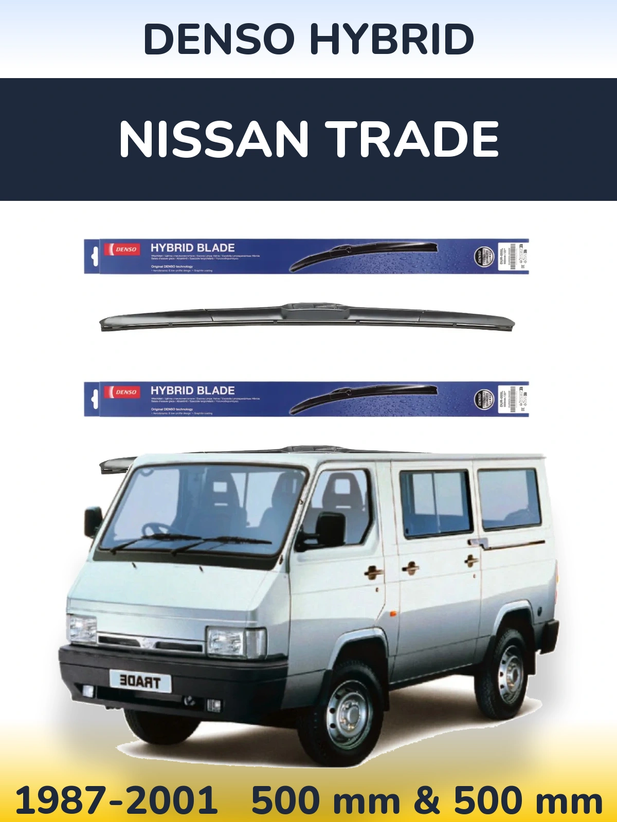 Torkarblad Denso Hybrid för Nissan Trade