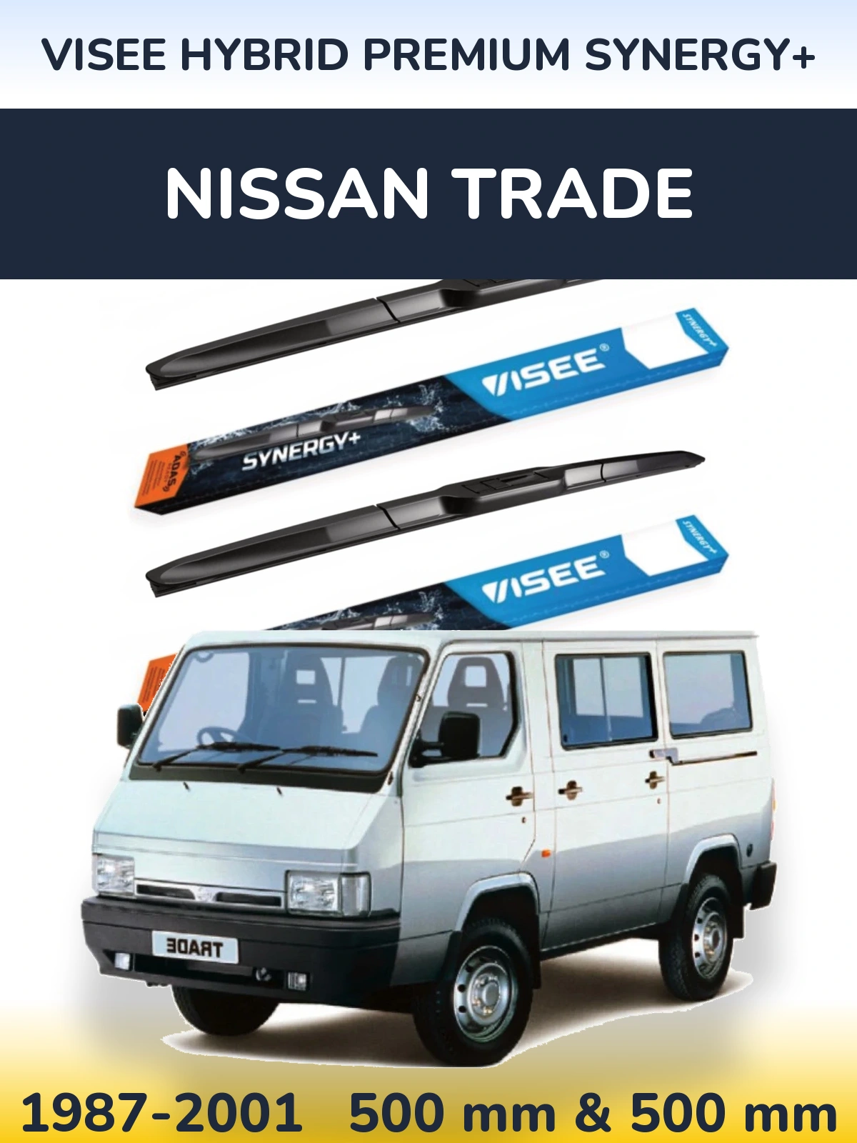 Torkarblad VISEE HYBRID PREMIUM SYNERGY+ för Nissan Trade