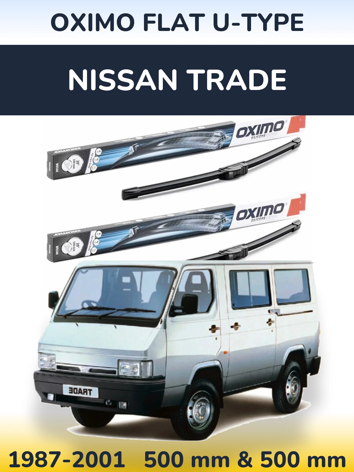 Torkarblad Oximo Flat U-type för Nissan Trade