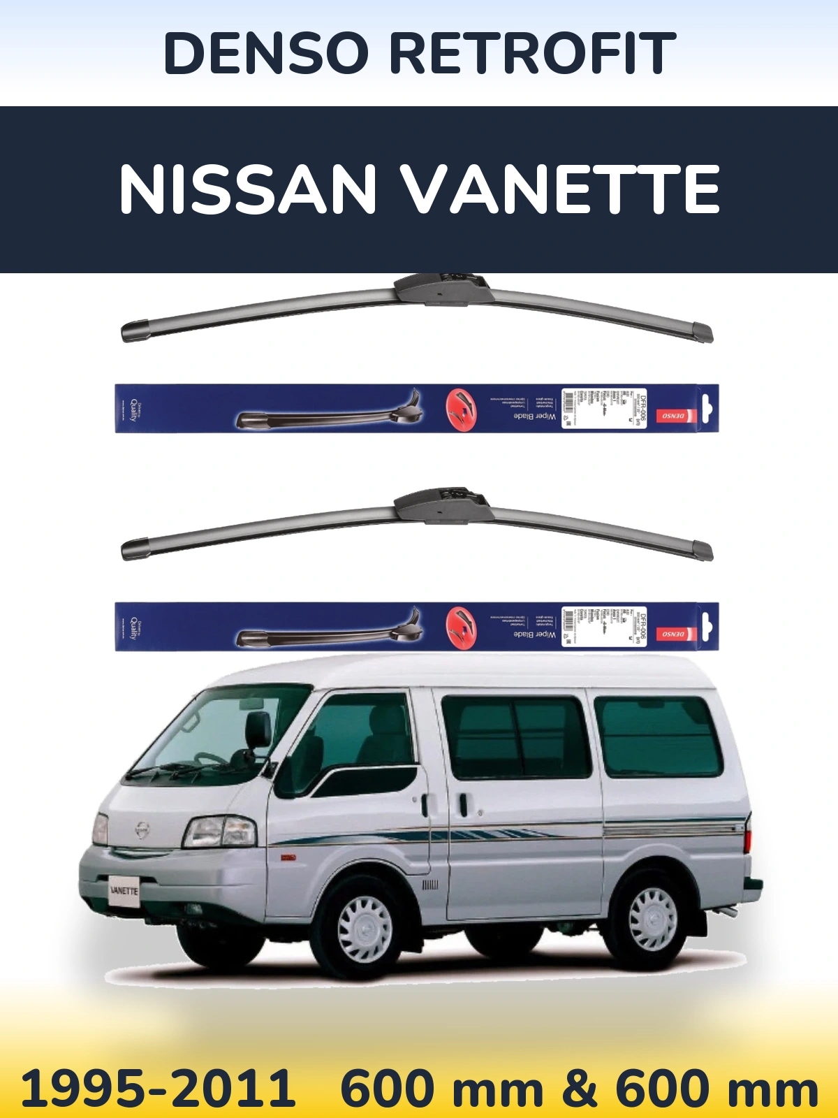 Torkarblad Denso Retrofit för Nissan Vanette