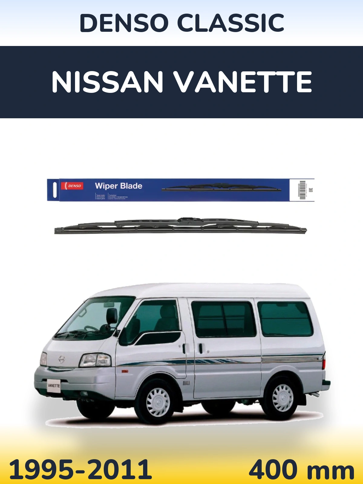 Torkarblad Denso Classic för Nissan Vanette