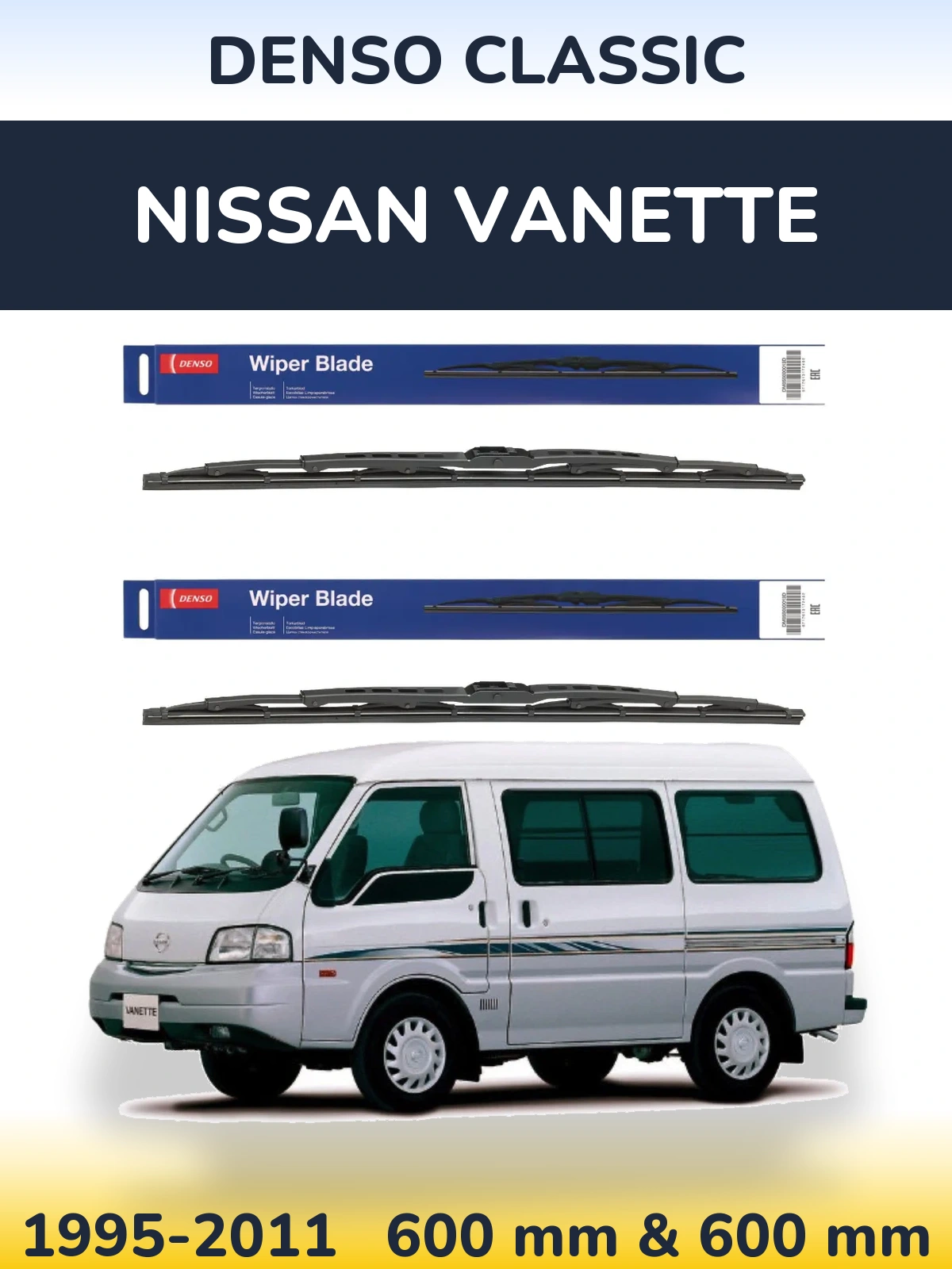 Torkarblad Denso Classic för Nissan Vanette